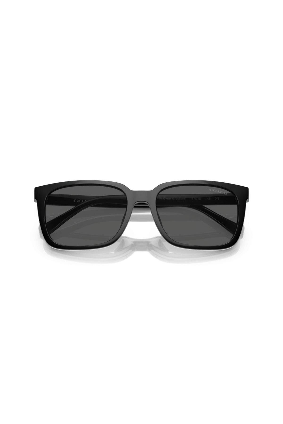Coach-Man Rectangle Sunglasses- Hc 8357u - Lense Size:57mm - Black Clear Gradient 2