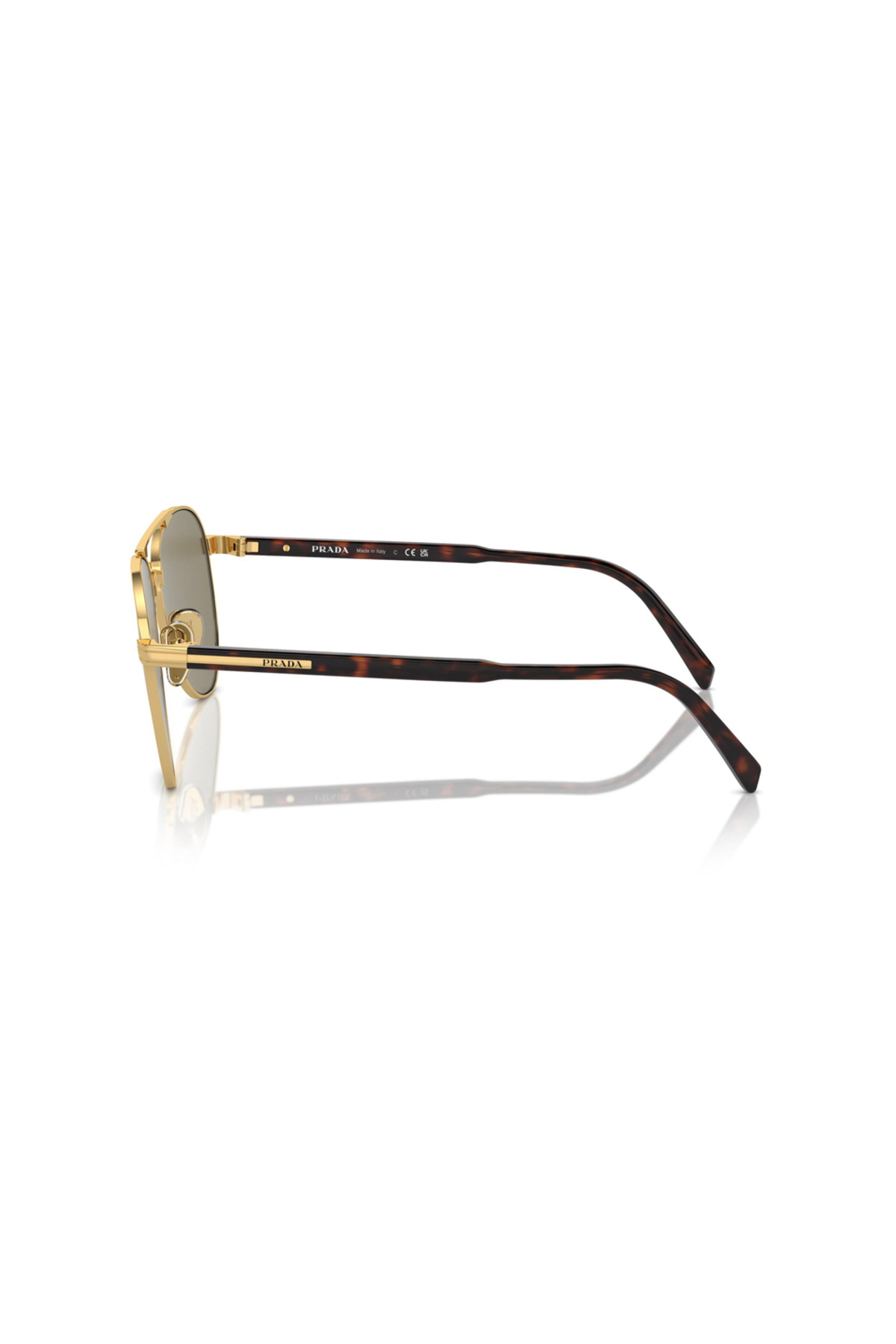 Prada-Man Pilot Sunglasses- Pr A58s - Lense Size:58mm - Gold 2