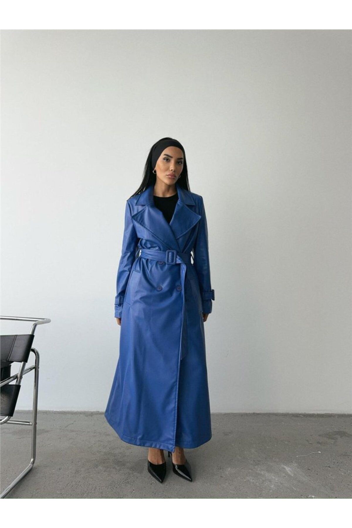 velmorafashion DERİ TRENÇKOT - Saks