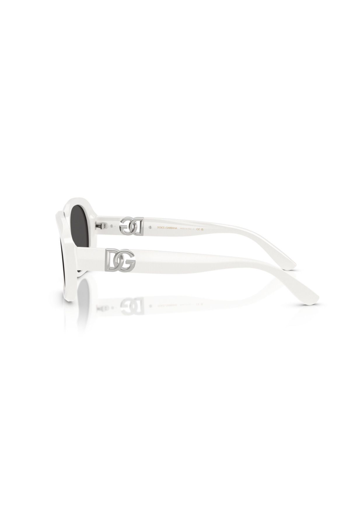 Dolce&Gabbana-Dolce & Gabbana Woman Oval Sunglasses- Dg 4476 - Lense Size:56mm - White 5