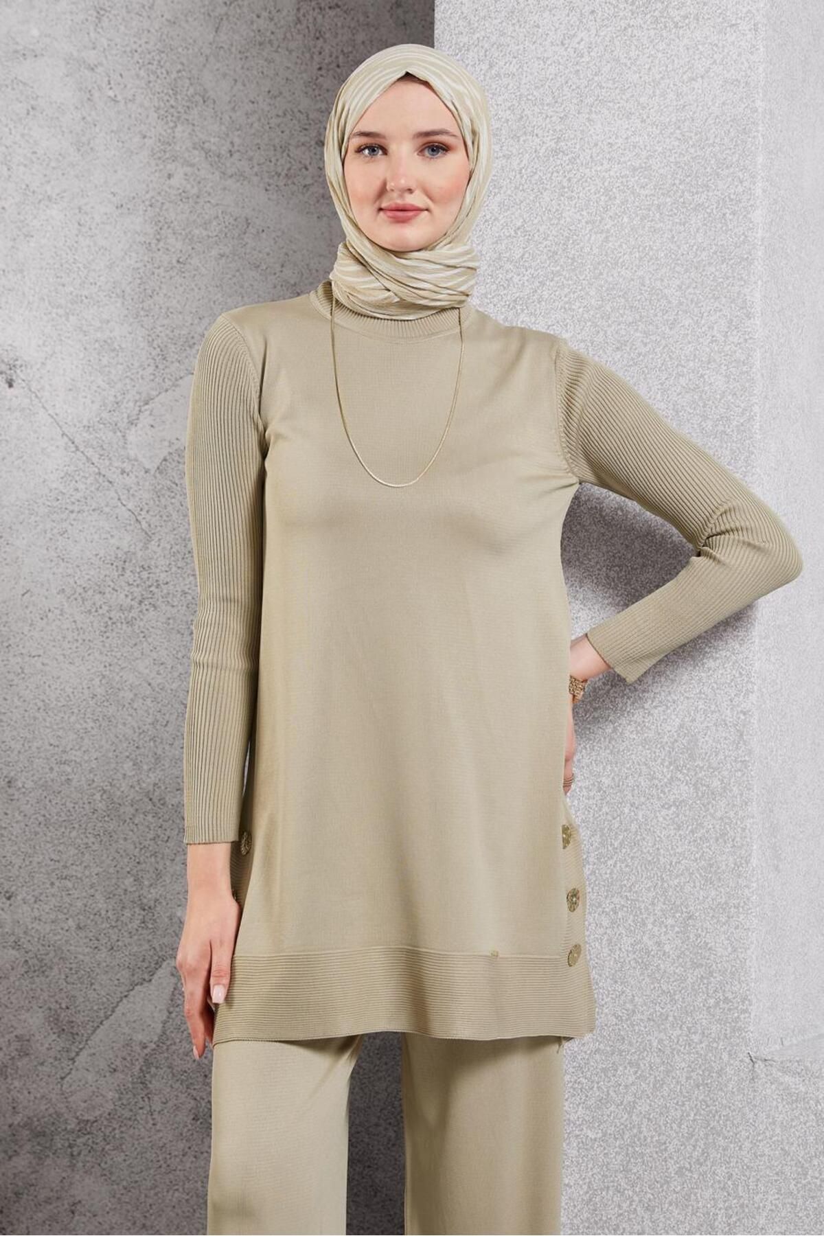 کت و شلوار بافتنی با شلوار 44951 Alvina