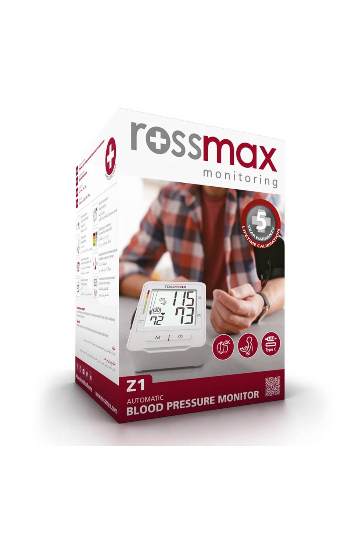Rossmax Tensiometru Digital Automat, Pentru Braț - - One Size