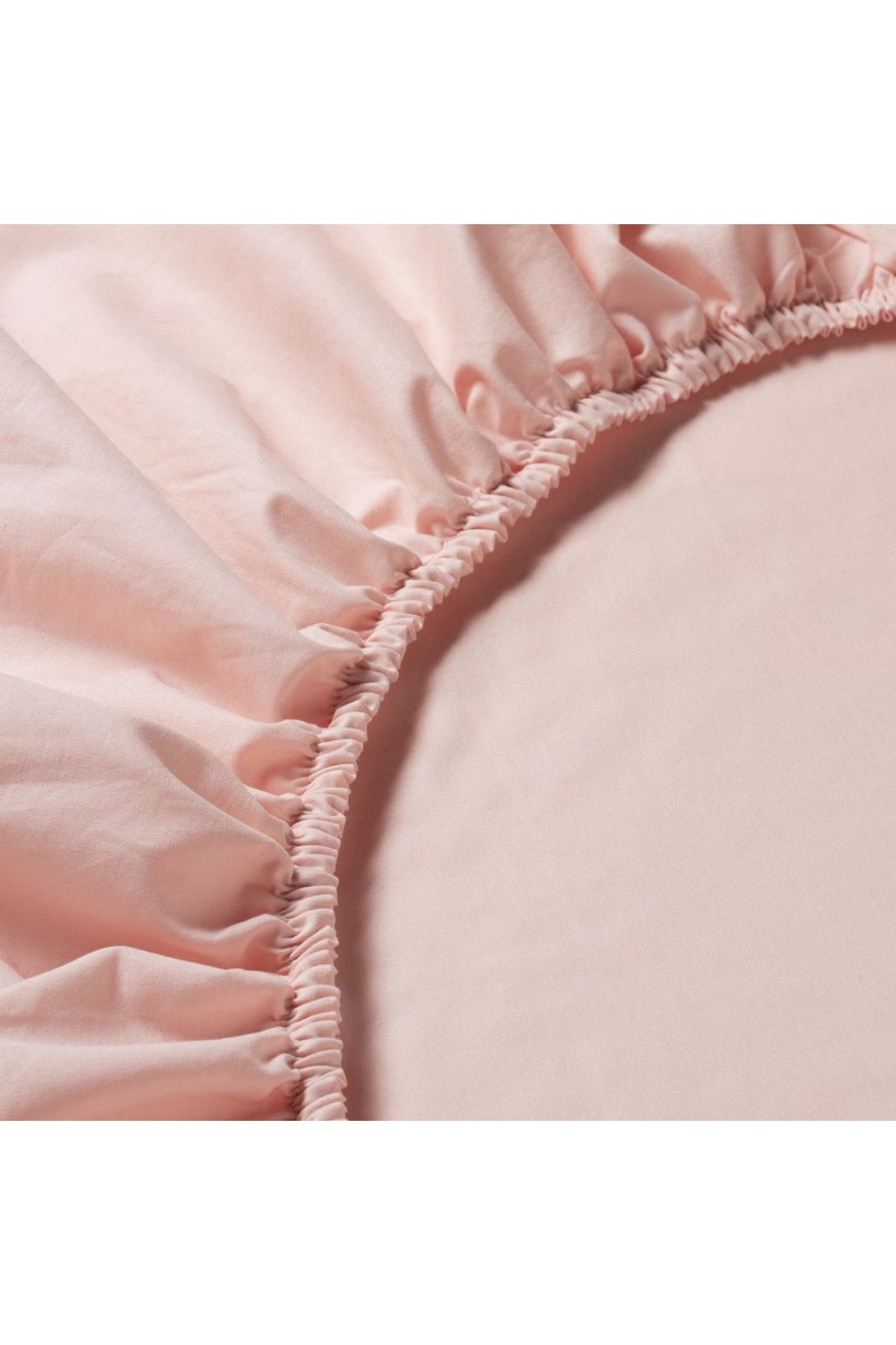 IKEA-DVALA Light Pink Fitted Sheet 160x200 cm – 100% Cotton, Soft, Durable & Breathable 5