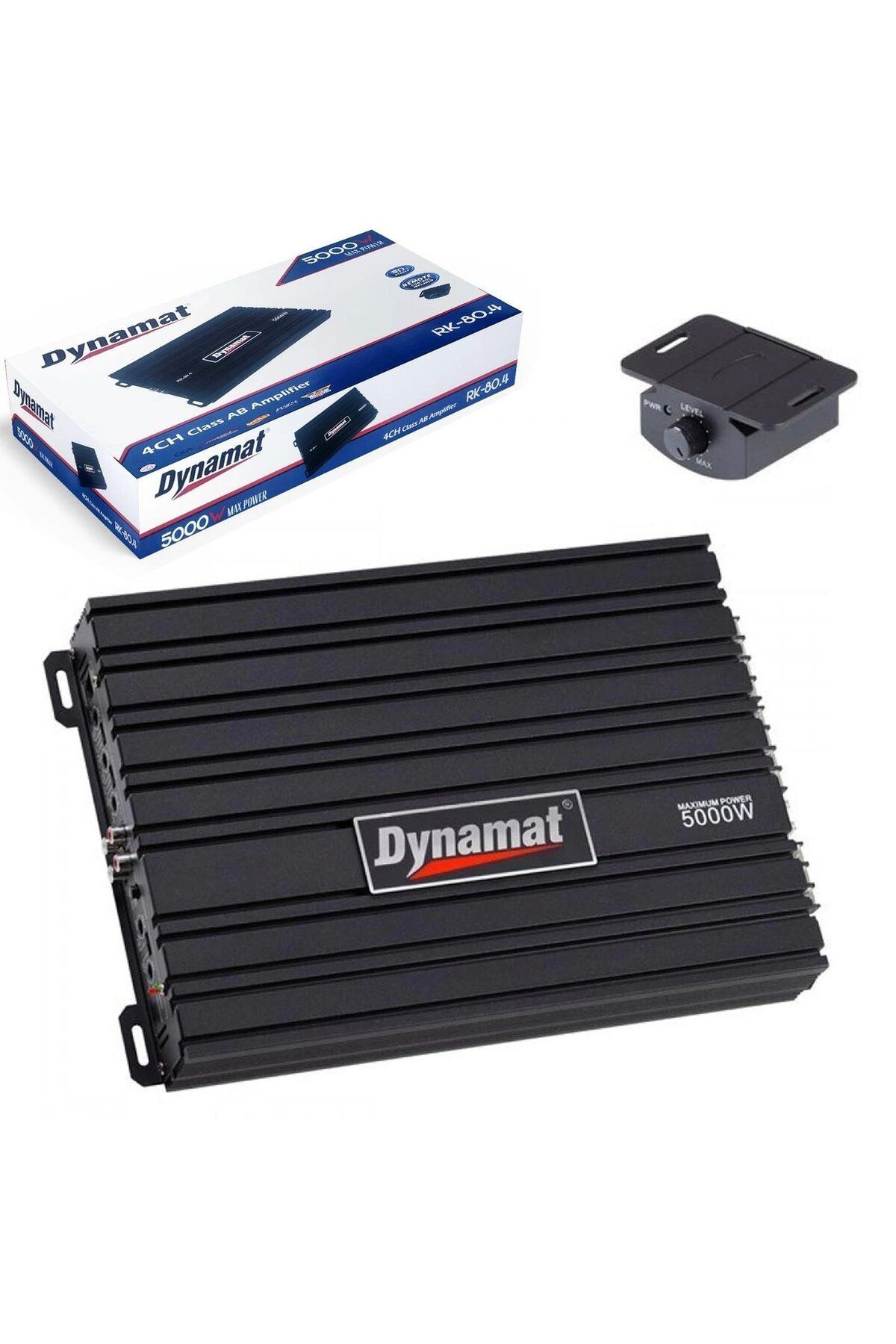 Dynamat RK 80.4 5000W 4 Kanal Güçlü Mosfet Sınıf AB Amplifikatörü