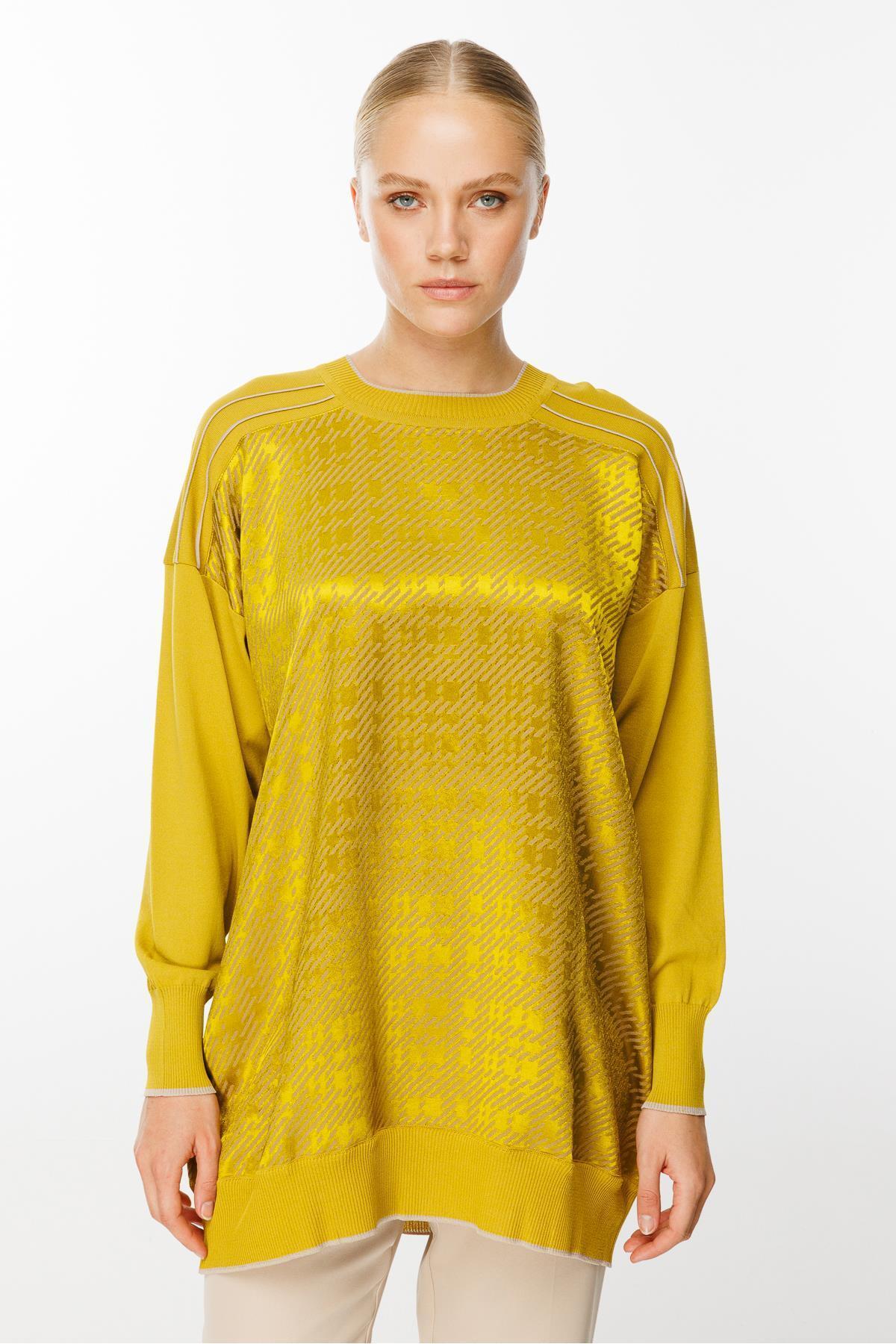 Ghisa-Patterned Tunic - Mink Acid 7