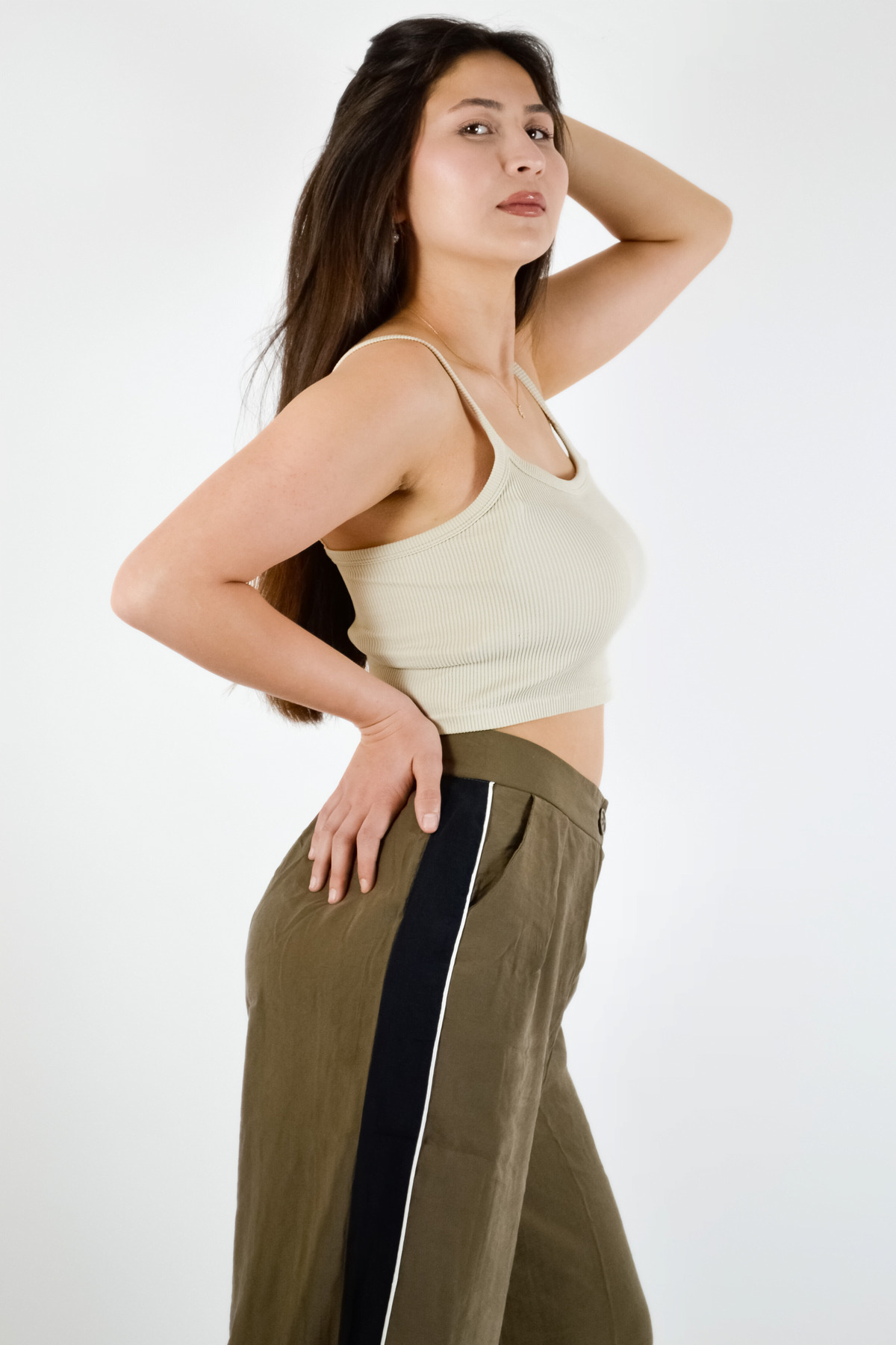 BUSEM-Rope Strap Ribbed Crop Tank Top 4