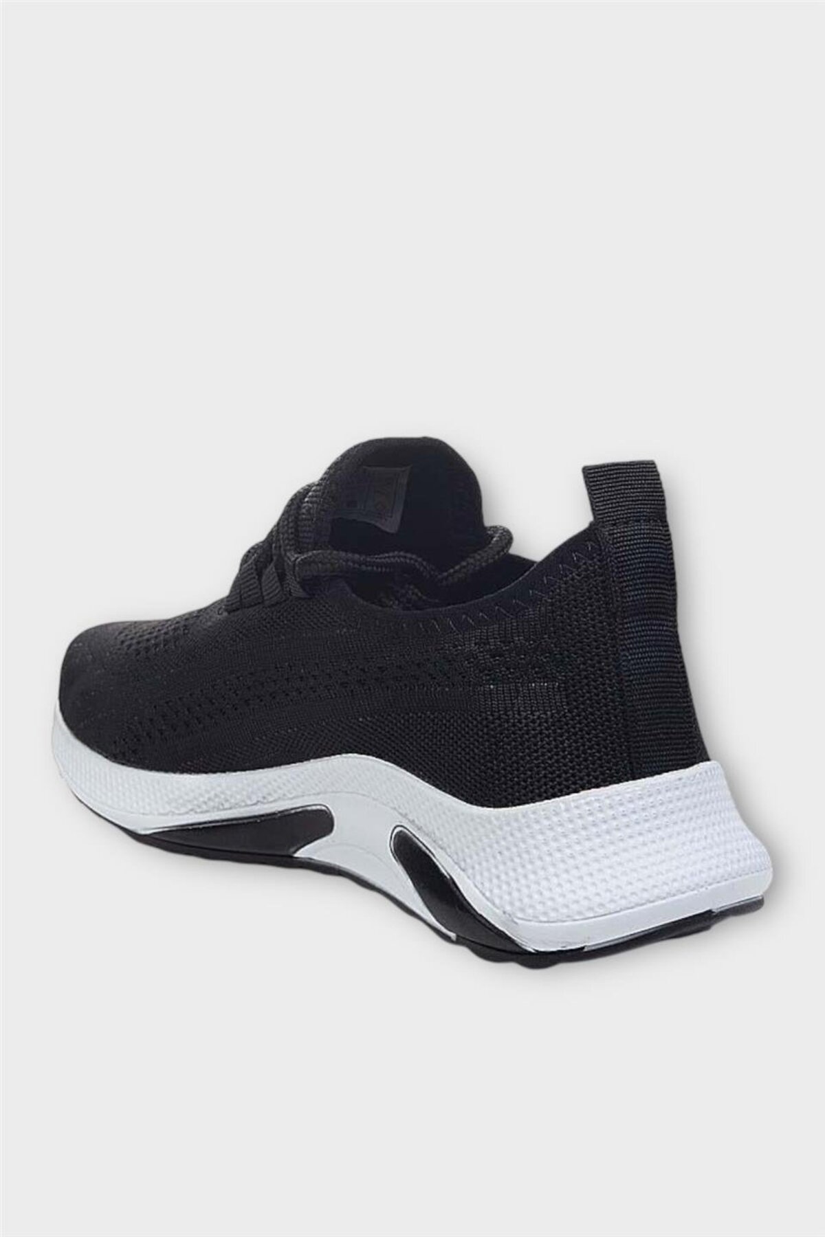 Unisex Yazlık Triko Spor Ayakkabı SİYAH - BEYAZ — مشکی 3322 — تصویر 3 از 7