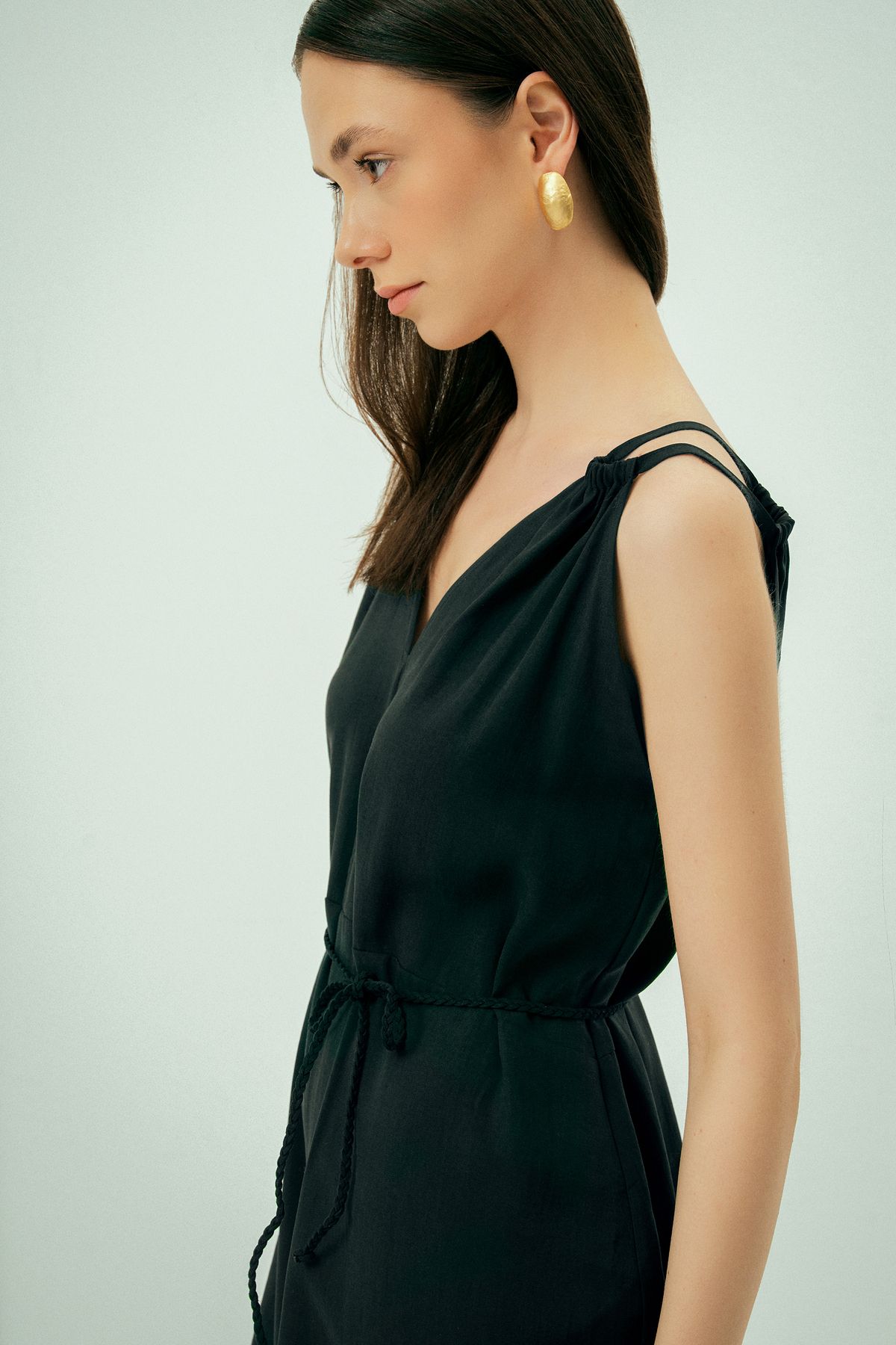 Wear Three Points-Aura Strappy Loose Cut Modal Jumpsuit 4