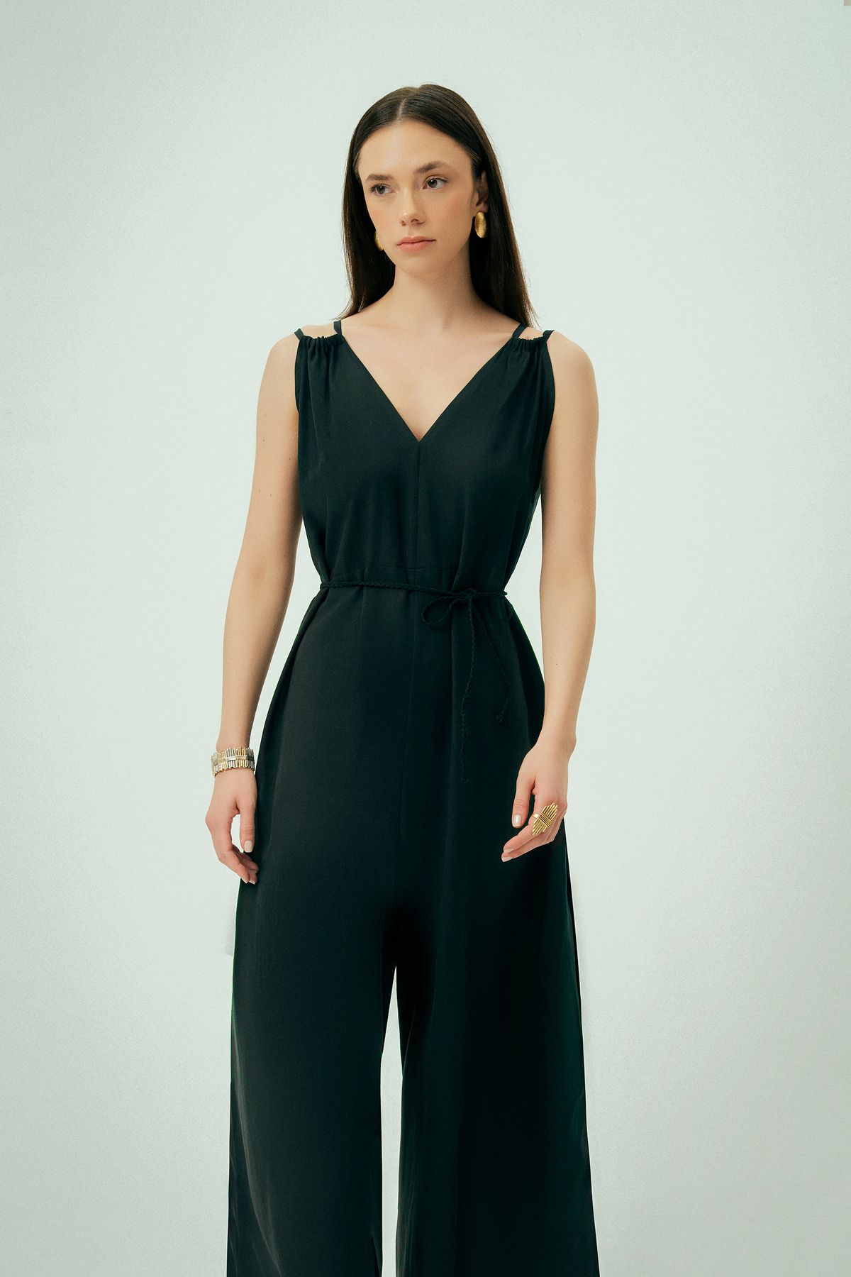 Wear Three Points-Aura Strappy Loose Cut Modal Jumpsuit 2