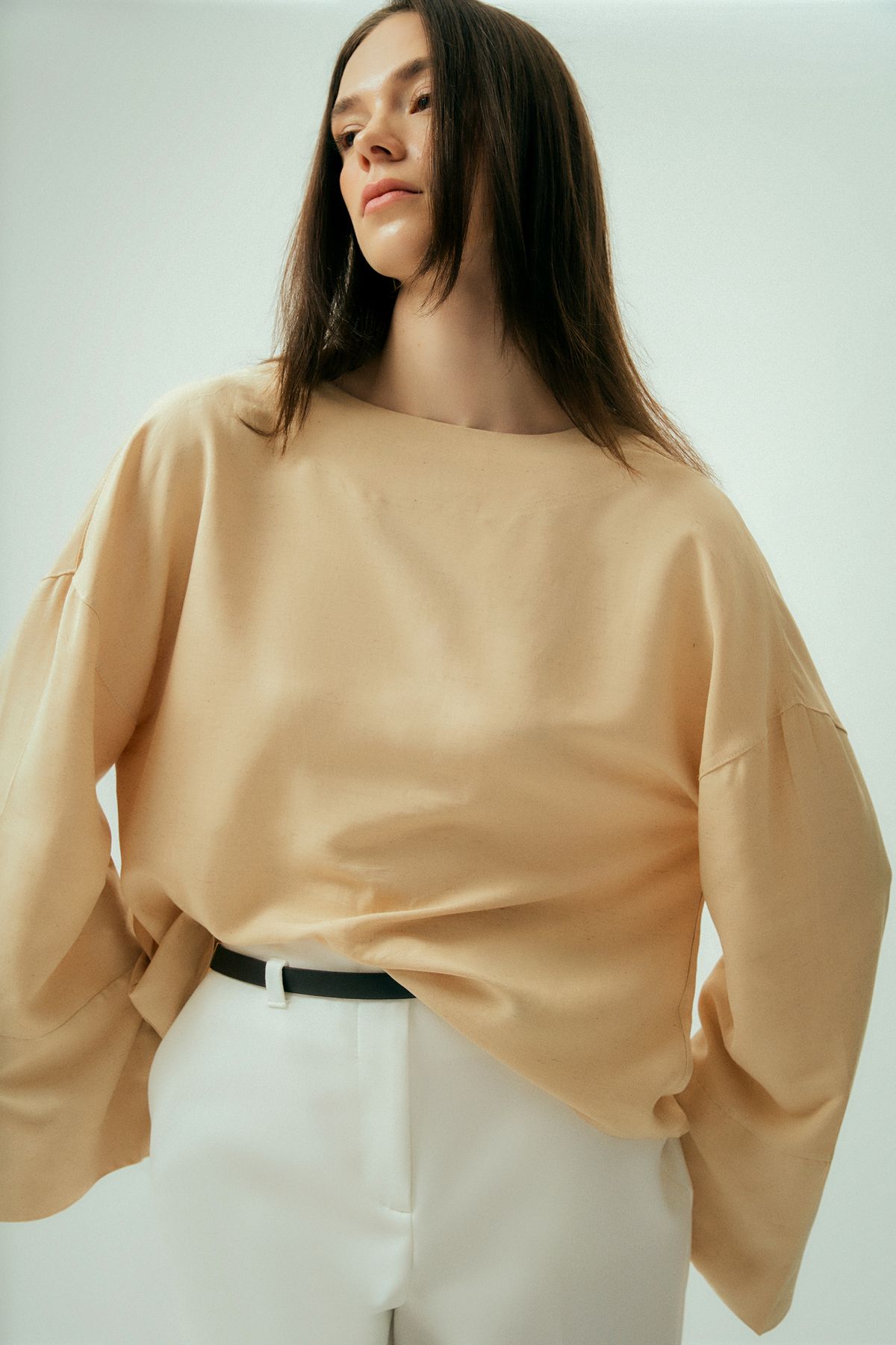 Wear Three Points-Glow Lace-Up Reversible Wearable Linen Shirt 5