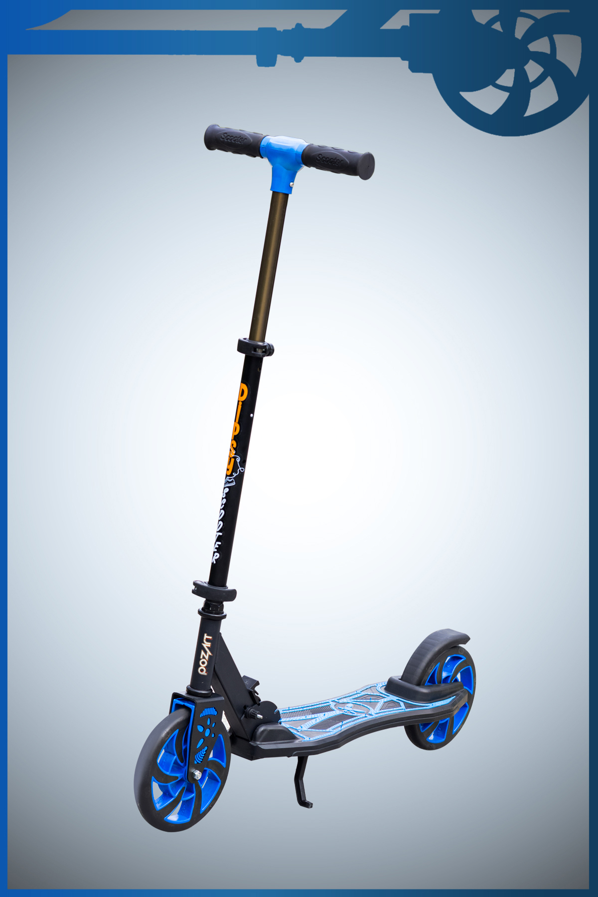 POZART Scooter Y Dipsy 2tekerli Park Ayakcaklı 3kademeli 100kğ Taşıma Kapasiteli 8 Yaş Ve Üstü Kullanabilir fotoğrafı 3 (önizleme)