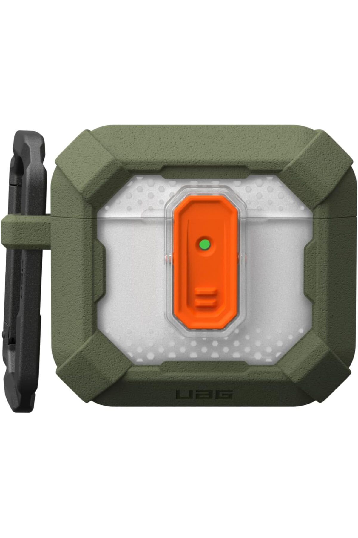 Urban Armor Gear-UAG Plasma for AirPods 4 case with Secure Lock & Carabiner - Olive Drab 6
