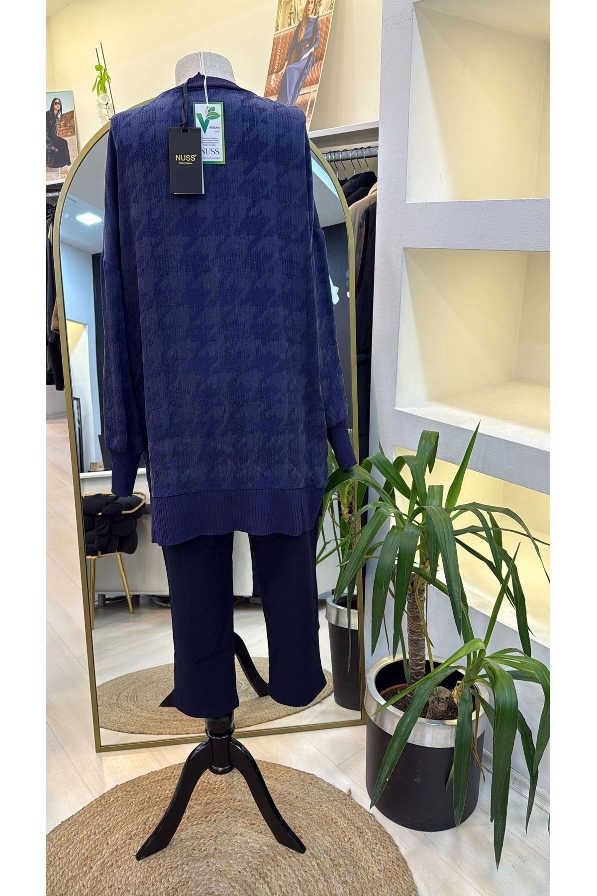 Nuss-Patterned Tunic 3009 Purple Blue 2