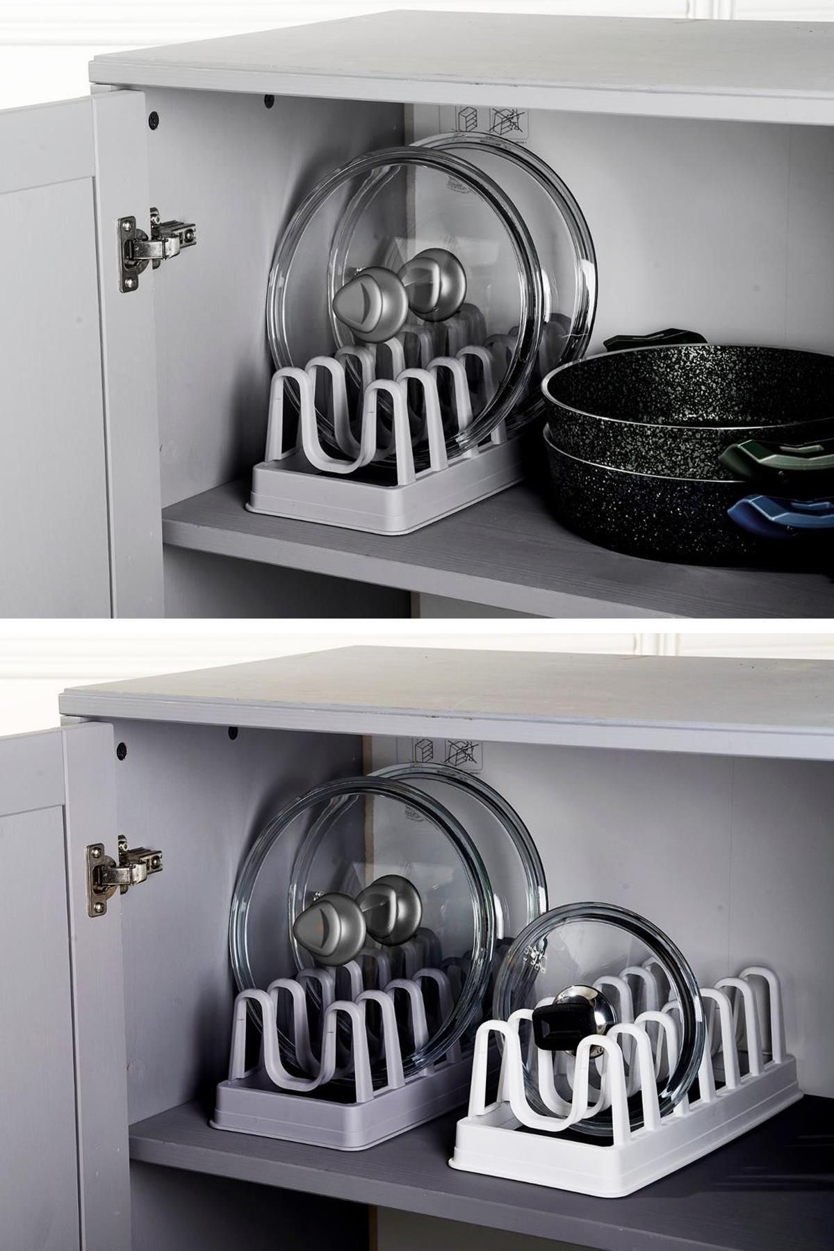 Hayveys home Organizator Cu 7 Compartimente Pentru Oale, Capac Și Farfurii - One Size