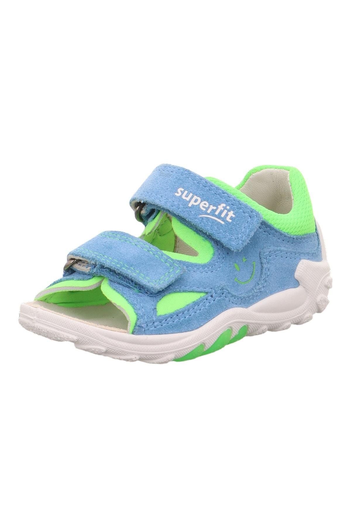 Superfit-Blue Leather First Step Sandals - Smile Leather 2