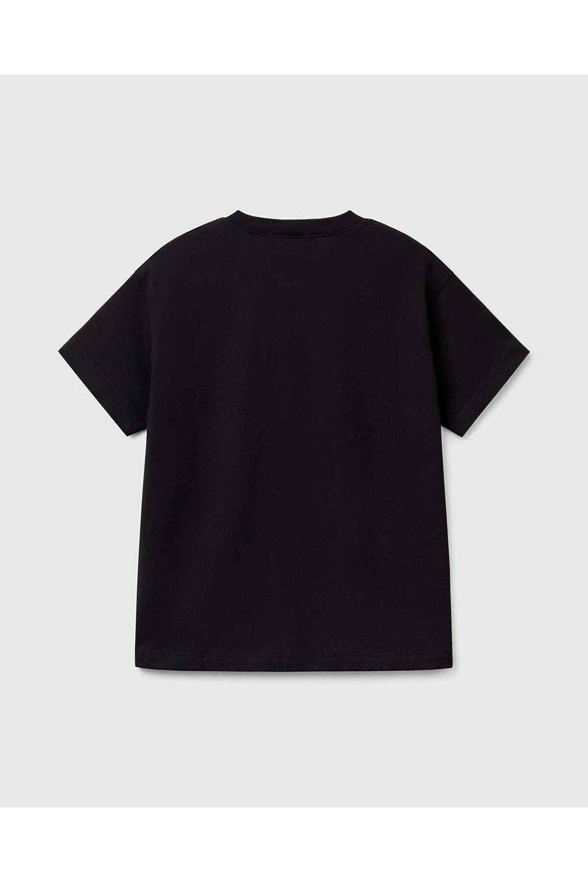 تی شرت پسرانه طرح دار آستین کوتاه | یونایتد کالرز آو بنتون United Colors of Benetton 225P3I1XC10N3 - تصویر 2
