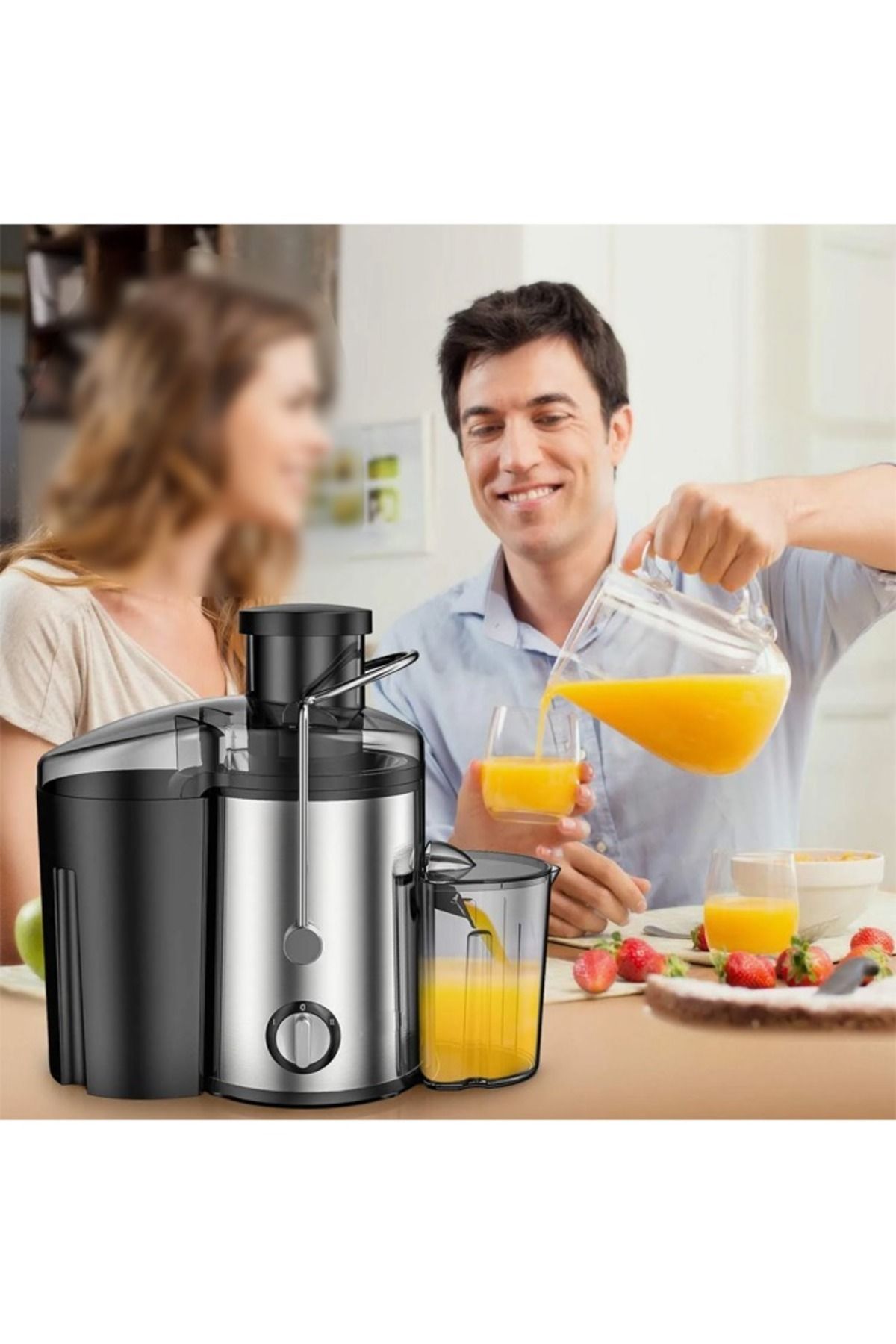 TOSCANA U-Electric fruit and vegetable juicer with a power of 800 watts and a capacity of 600 ml 6