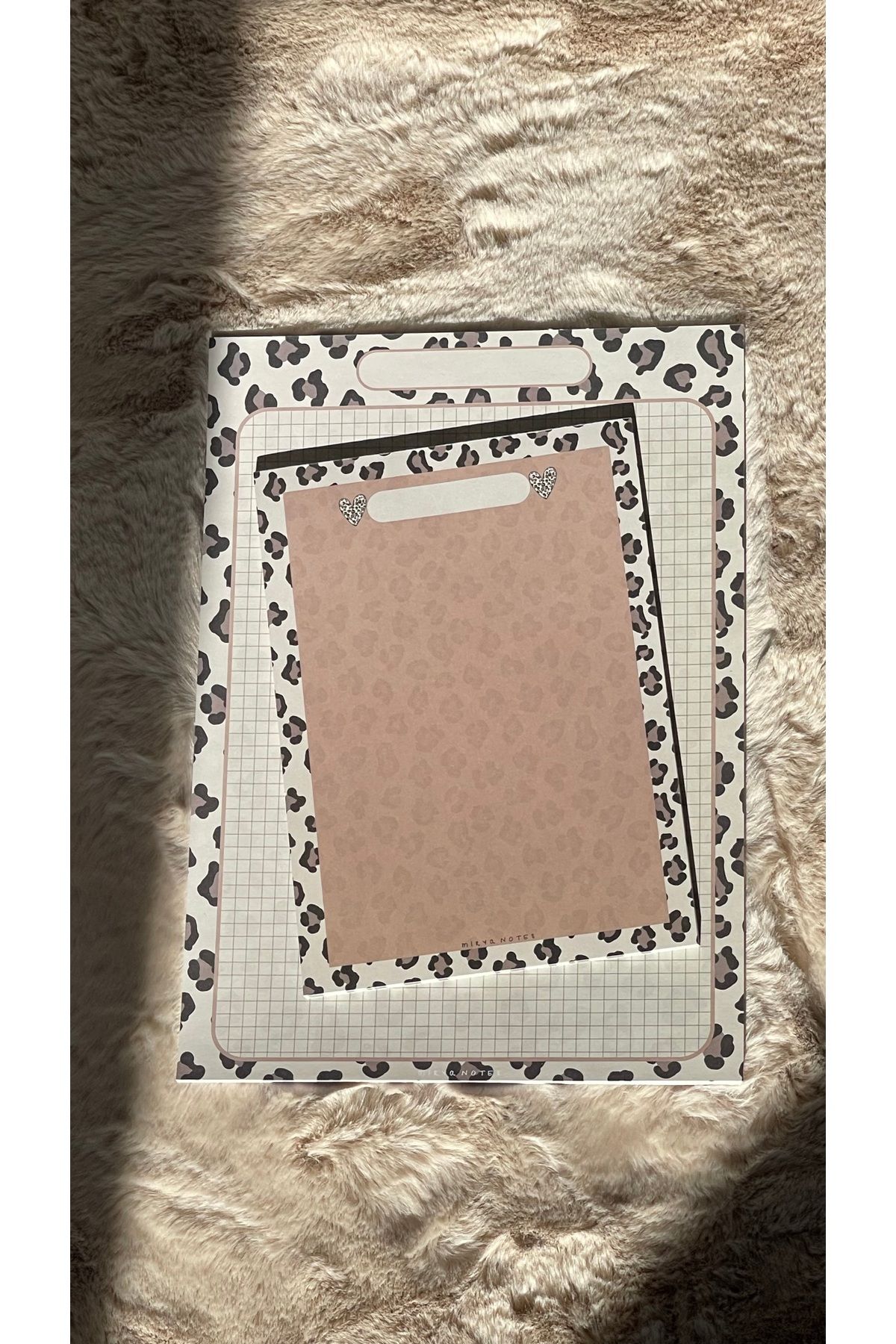 Mirya Notes-Set of 2 Leopard Print Notepads - A4-A5 4