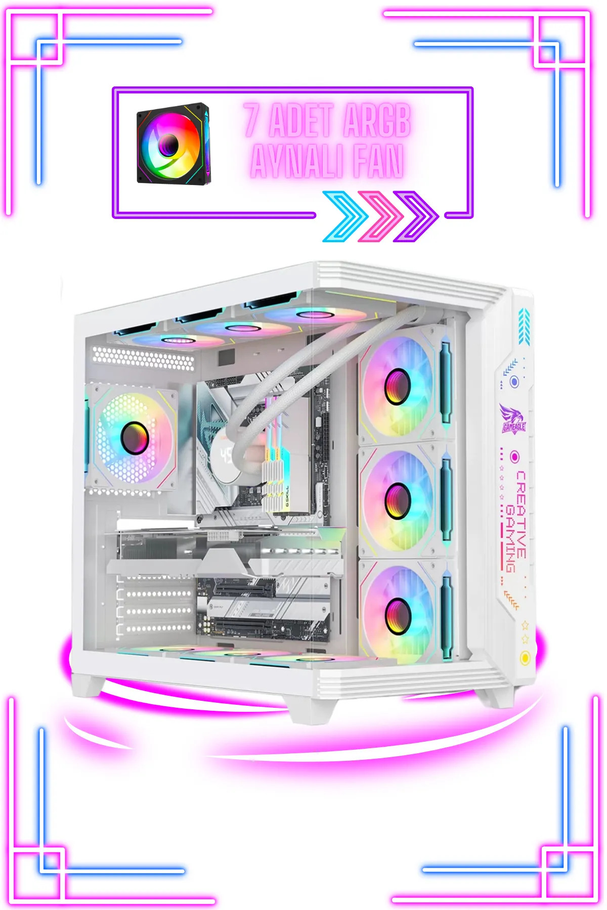 【特価】ゲーミングpc RYZEN5 7500f RTX4060 SSD1TB GAMİNGTECH RYZEN 5 7500F-RTX 4060 8 GB-32 GB RAM-1 TB M2 SSD-STROM
