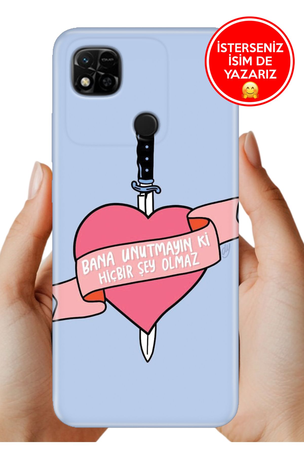 Cekuonline Xiaomi Redmi 10A Kılıf Cekuform Desenli Art Silikon Bana Bir şey Olmaz
