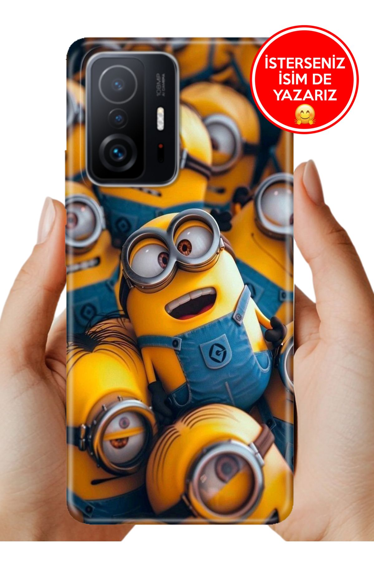Cekuonline Xiaomi Mi 11T- 11T Pro Kılıf Kamera Koruma Vip-Seri Esnek Silikon Minyonssss