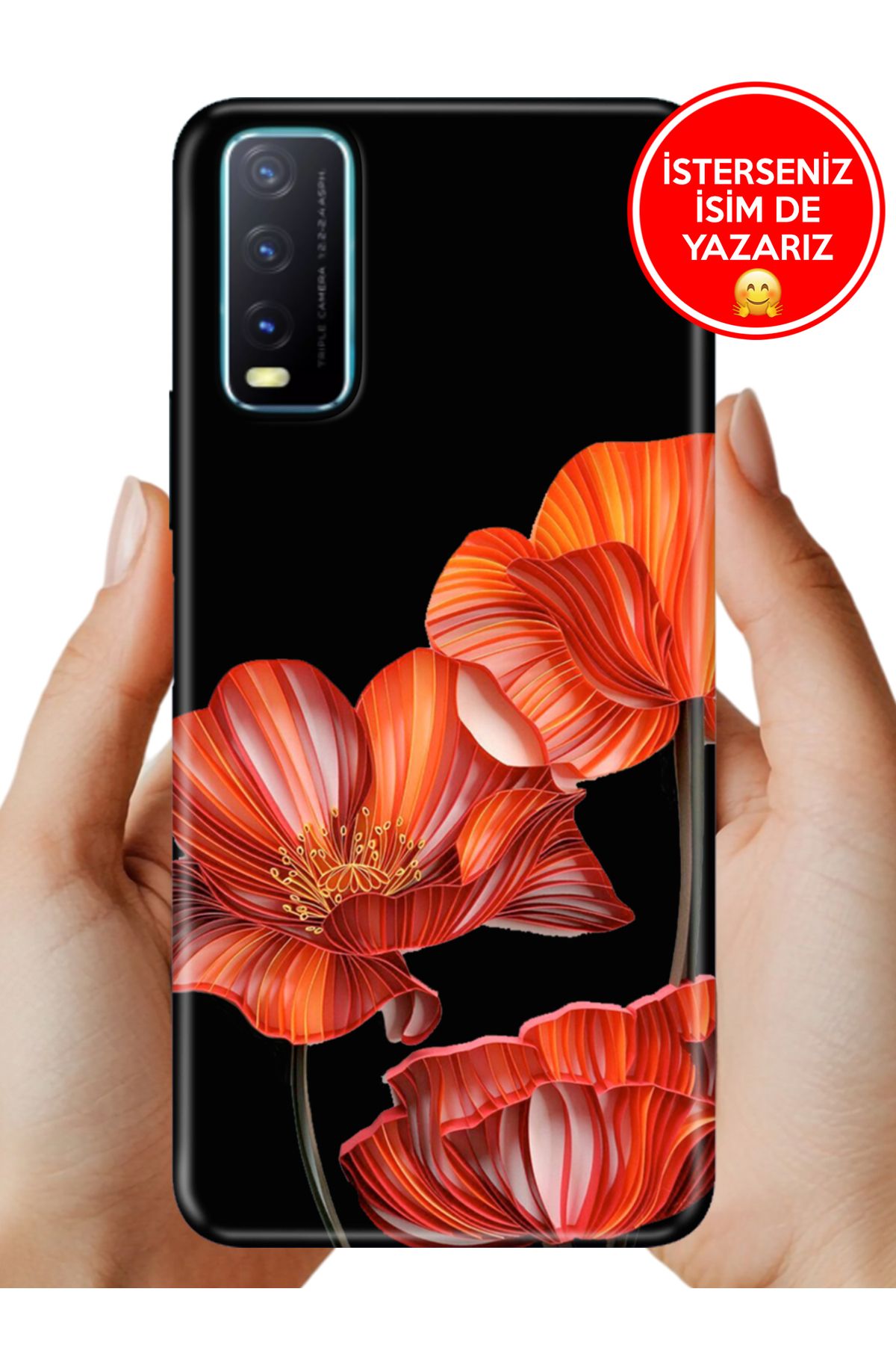 Cekuonline Vivo Y11s Y20 Y20S Kılıf Cekuform Desenli Art Silikon Benim Bahçem