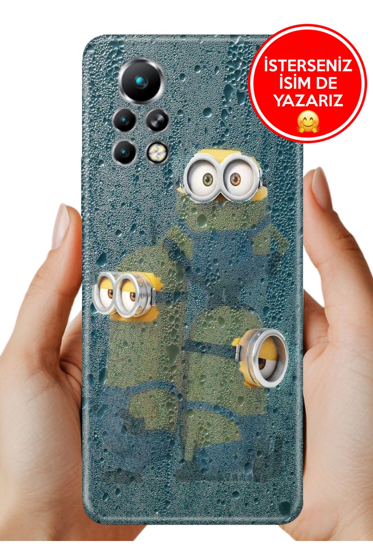 Cekuonline İnfinix Note 11 Pro X697 Kılıf Kamera Koruma Vip-Seri Esnek Silikon Minions9120