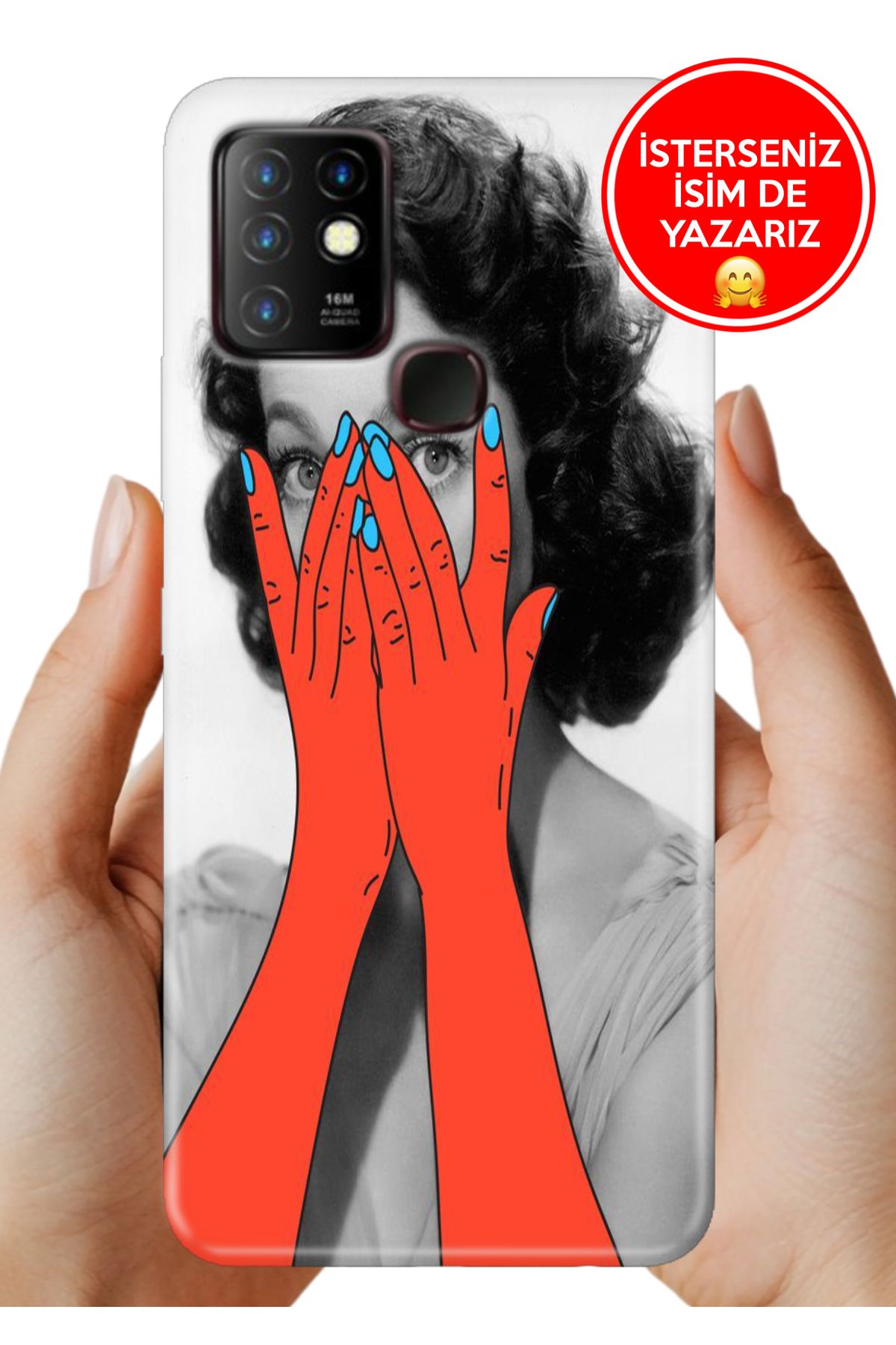 Cekuonline İnfinix Hot 10 Kılıf Tam Rubber Esnek Silikon Full Koruma Şaşırdım