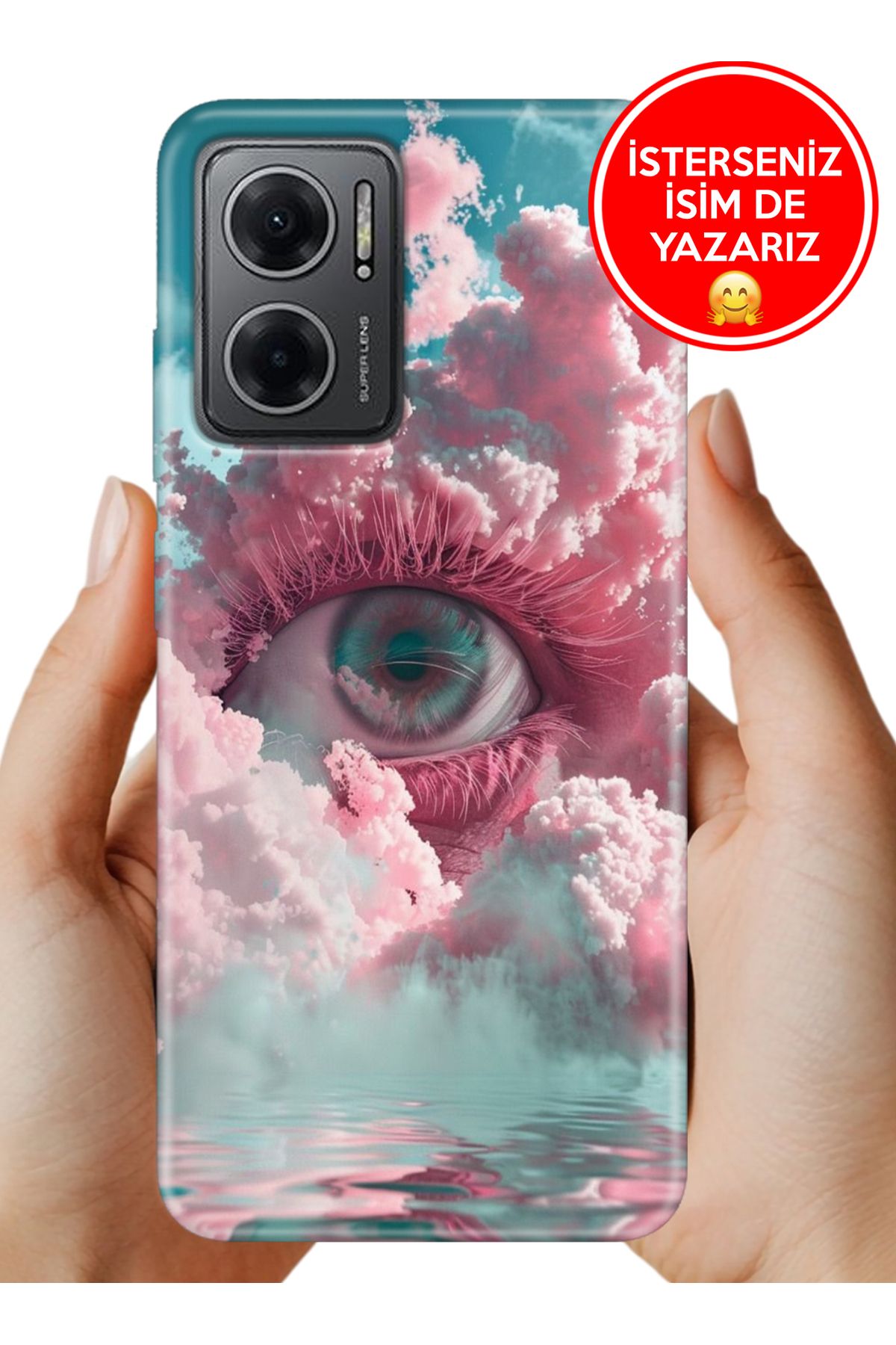 Cekuonline Redmi Note 11E Kılıf Desenli İsimli / İsimsiz Silikon Relax Göz