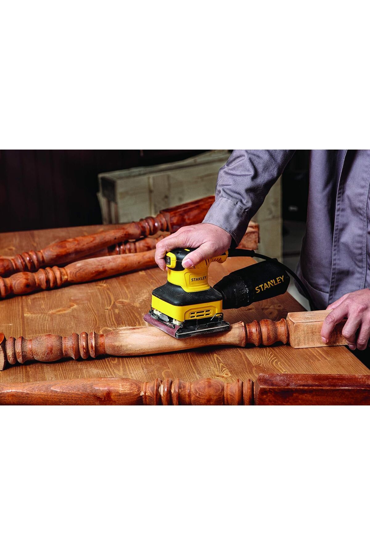 Stanley-Power Tool Corded 240Watt 1/4 Sheet Sander,SS24-B5 3