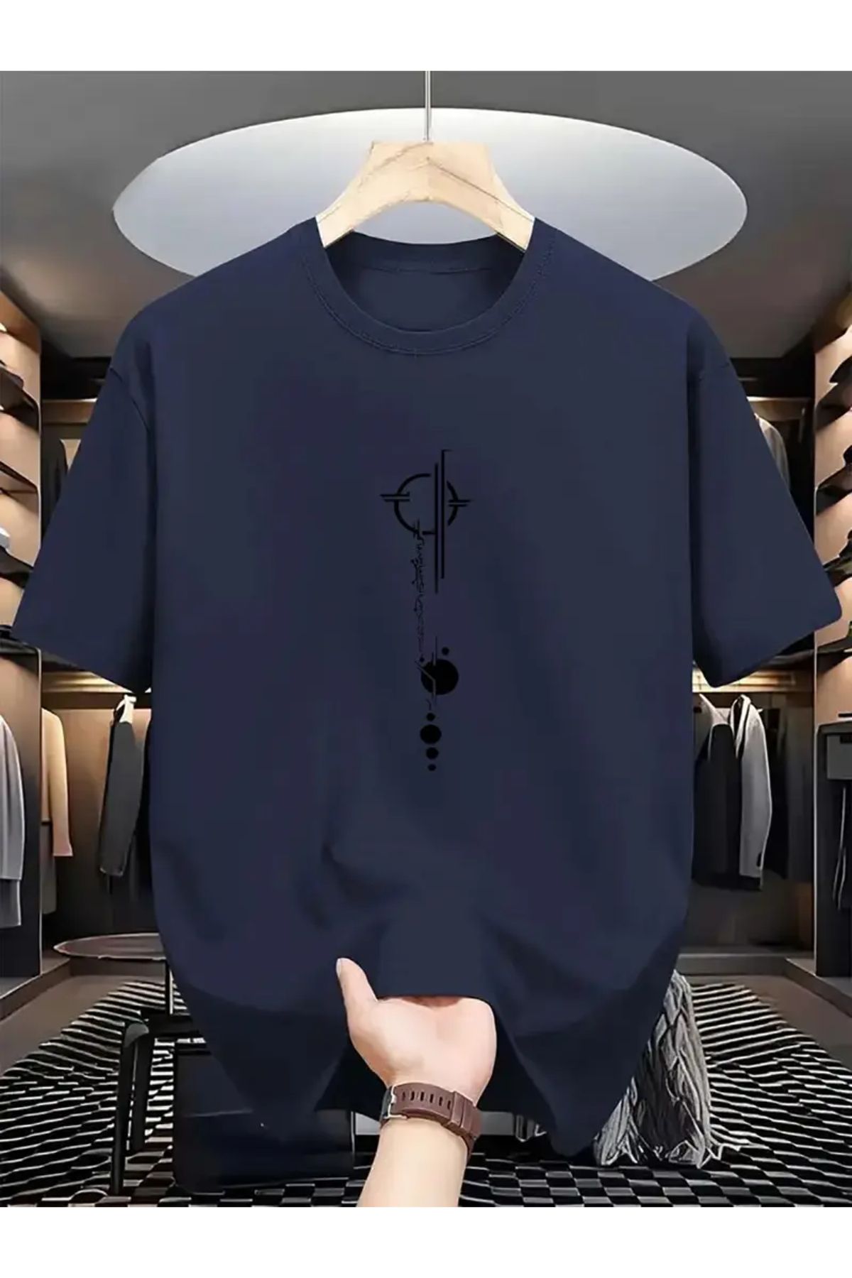 MANCY Unisex Tasarım Baskılı Oversize T-shirt