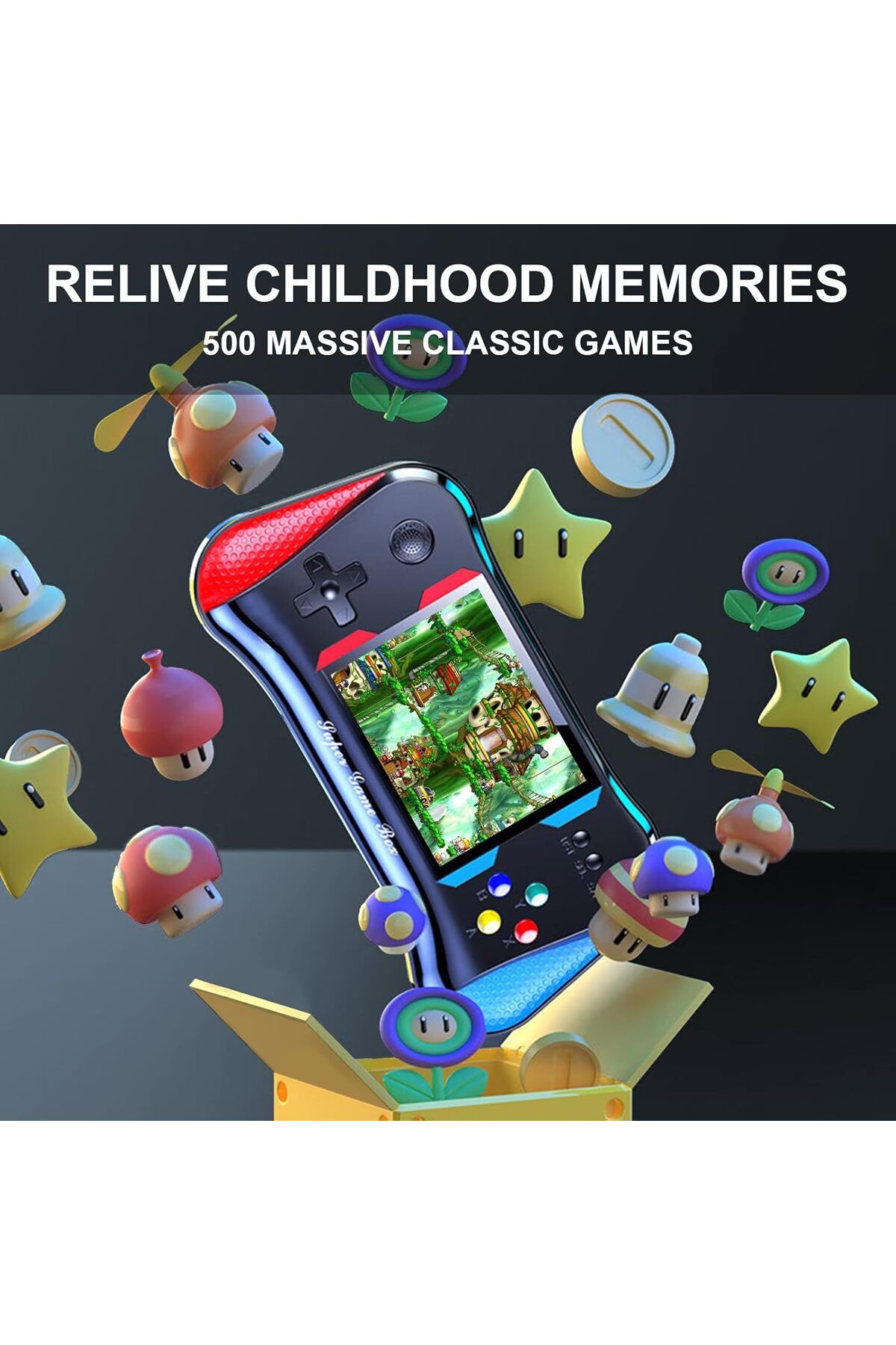 SUP-Video Game Console X7M Handheld Game Player HD/AV Output Built-in 500 Games 5