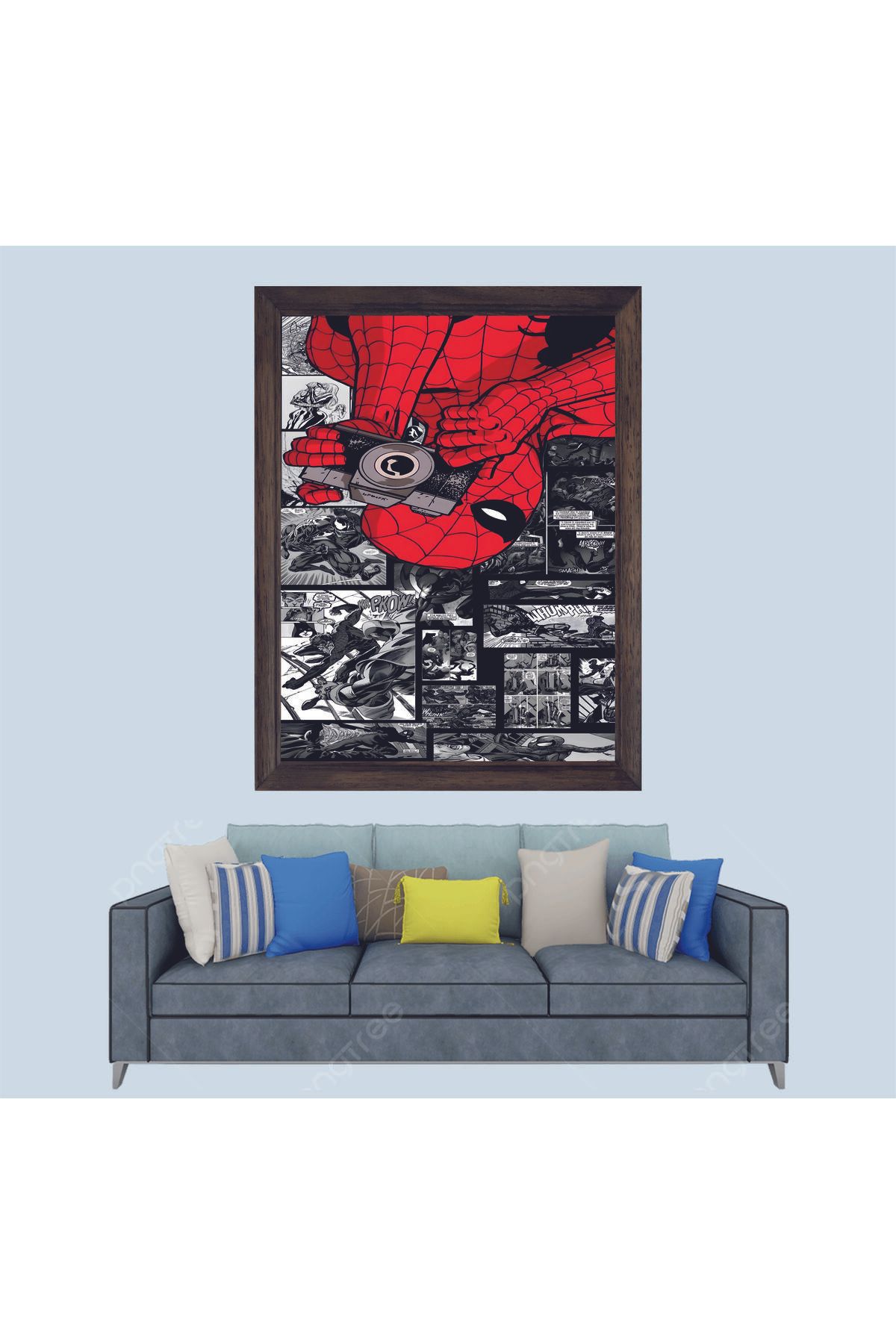 Lioncraft Marvel Örümcek Adam 2 Çerçeveli Duvar Tablosu 20x30 Cm
