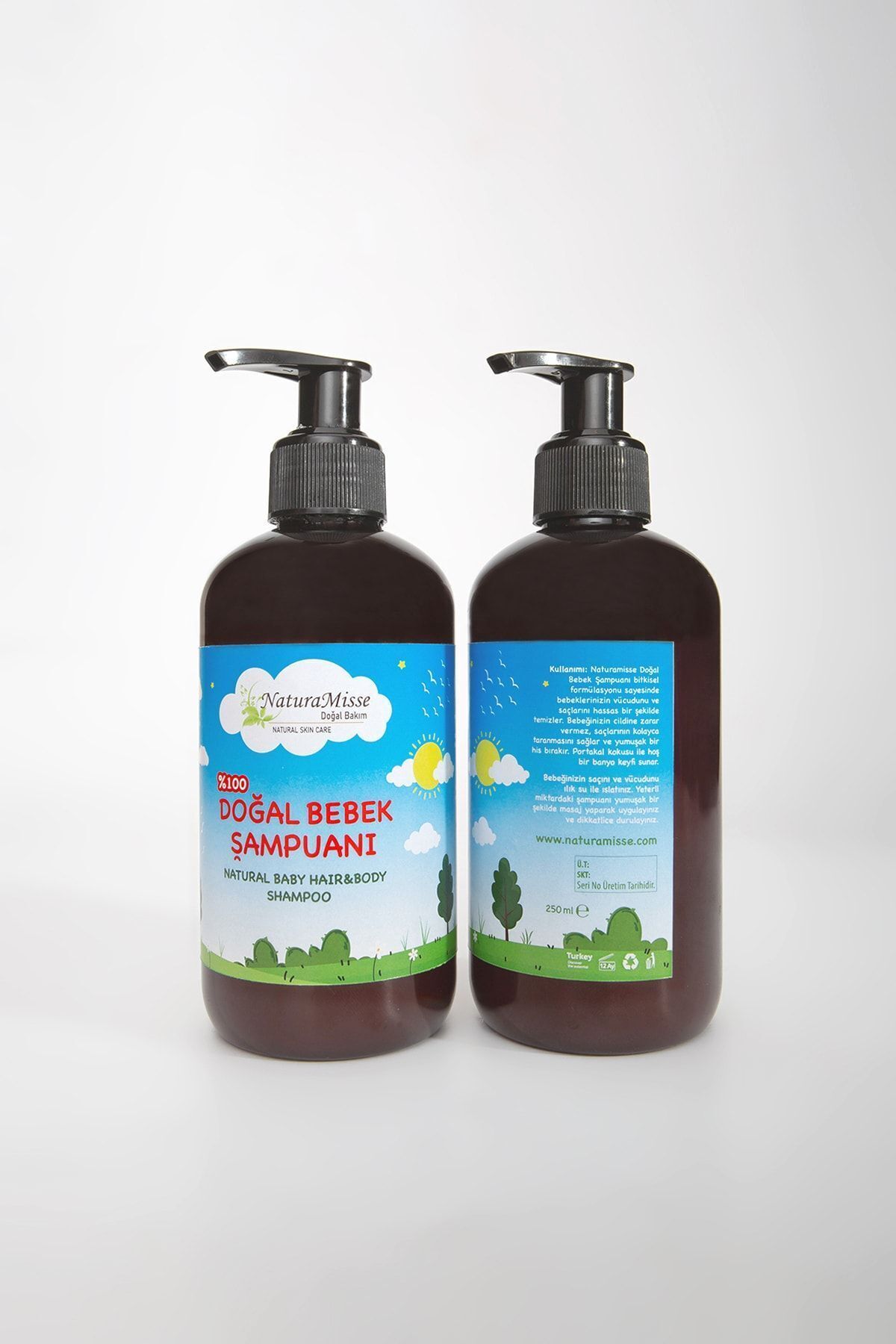 naturamisse Doğal Bebek Şampuanı 500 ml Saç Vücut Şampuanı Parabensiz Sülfatsız Temiz Içerikli Bebek Şampuanı fotoğrafı 4 (önizleme)