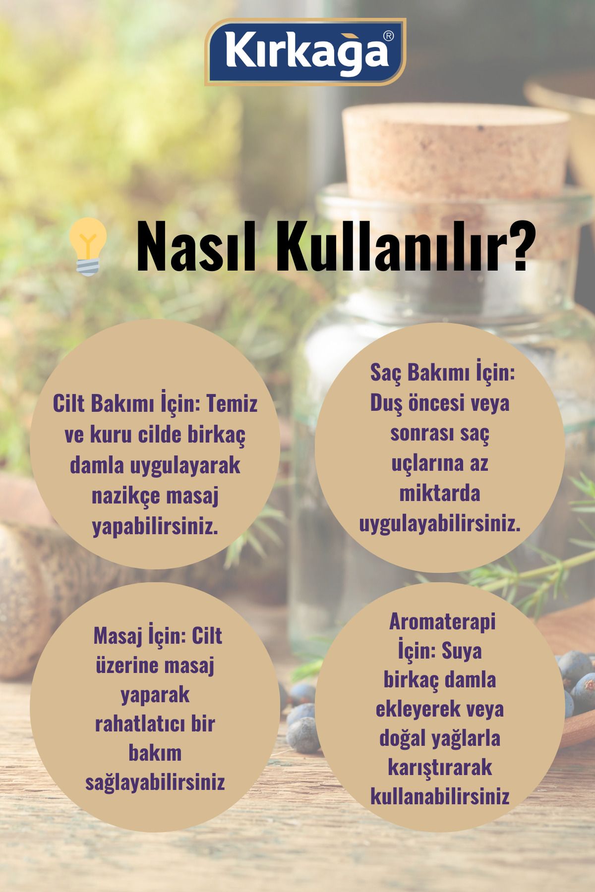 روغن 100% ارگانیک طبیعی 20 میلی لیتر Kırkağa