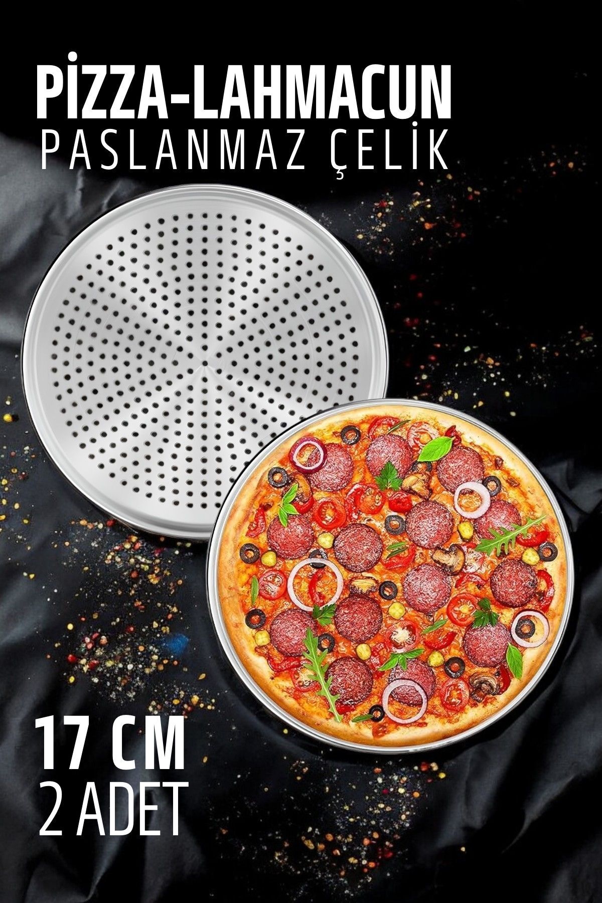 Transformacion-17 cm 2Pcs Set Lahmacun Pizza Pita Baking Tray 721564 1