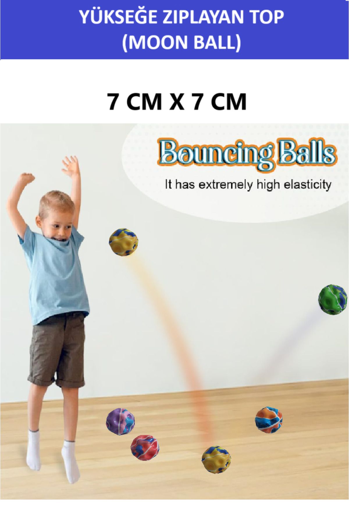 ZETCONCEPT-Moon Ball (Bouncing Ball Toward the Top) Super Fun Space Ball-Camouflage Pattern- Space Ball Bouncy Ball 3