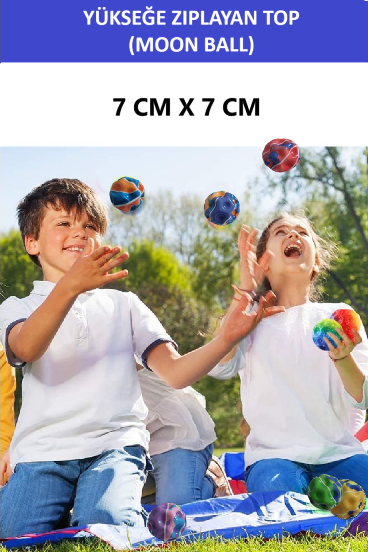 ZETCONCEPT-Moon Ball (Bouncing Ball Toward the Top) Super Fun Space Ball-Camouflage Pattern- Space Ball Bouncy Ball 2