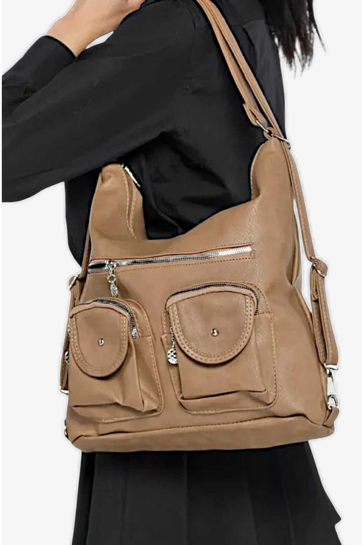 roseberry-حقيبة كتف نسائية كبيرة الحجم من مينك - R1143 6