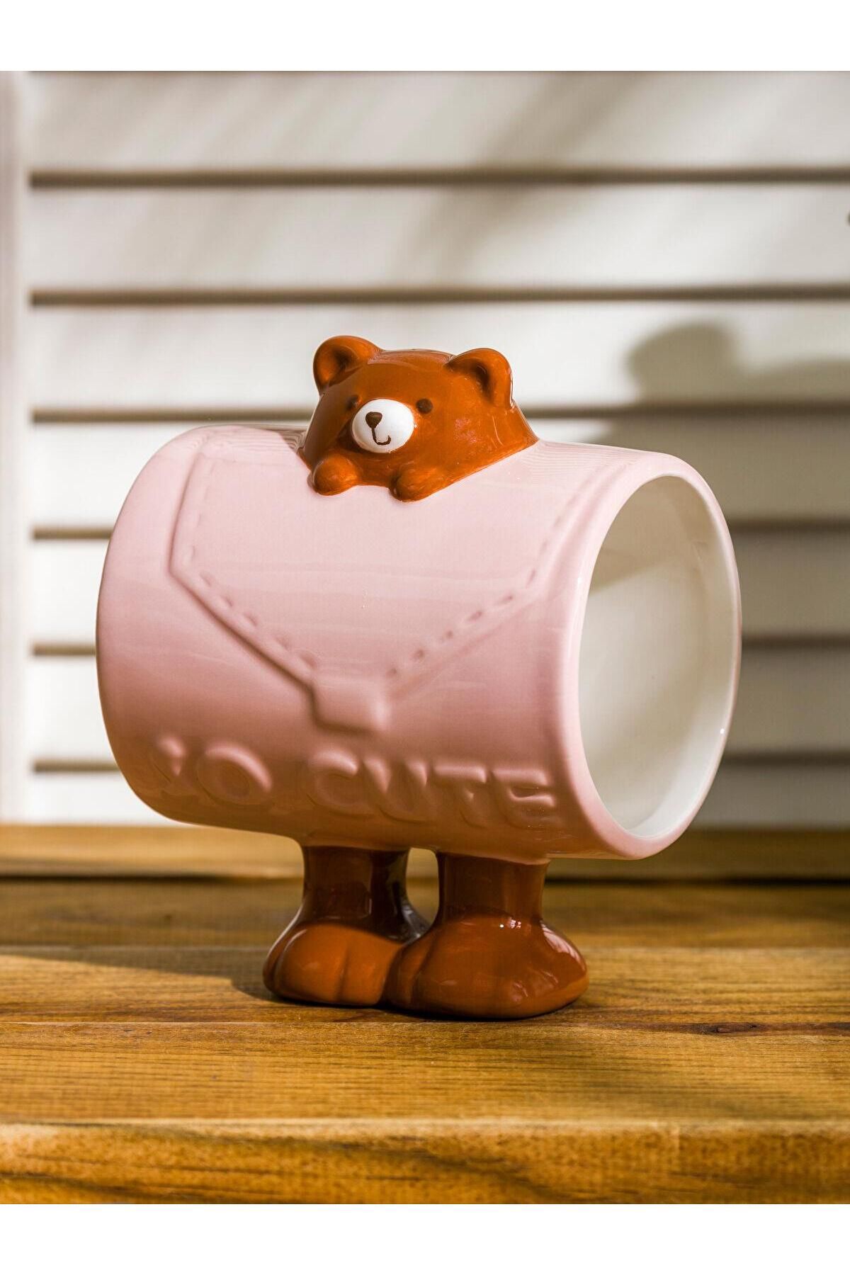 LC Waikiki-Lcw Home Bear Figured Ceramic Mug 438 ml 2