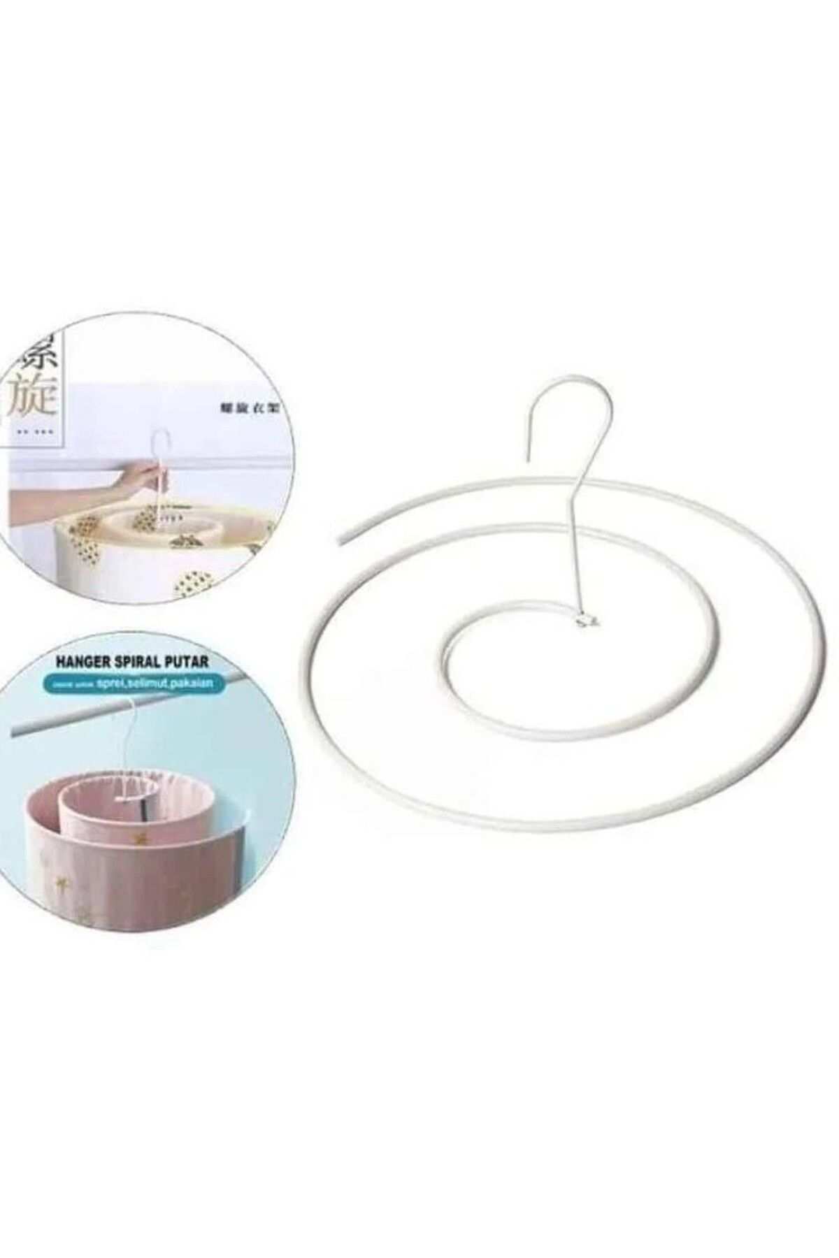 Generic-2pcs Removable Spiral Drying Rack Spiral Drying Rack Multifunctional 1