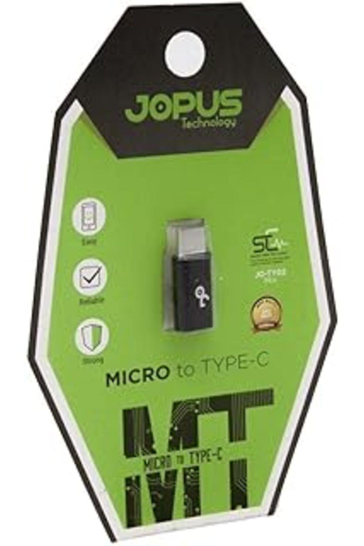 robotrend Aksesuaradası Jopus Universal Mix Çevirici Adaptör Micro'Dan Type C'Ye Şarj Çevirici Aparat Jo-Ty02