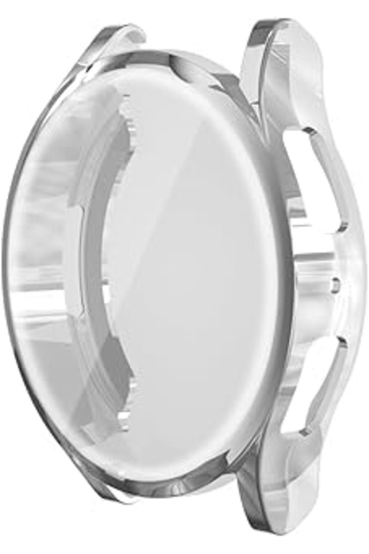 Mu Art Ahşap Galaxy Watch 6 Ile Uyumlu 44Mm Tam Kapatan Çerceve 44Mm Önü Kapalı Tasarım Silikon Kılıf Çerçeve Da