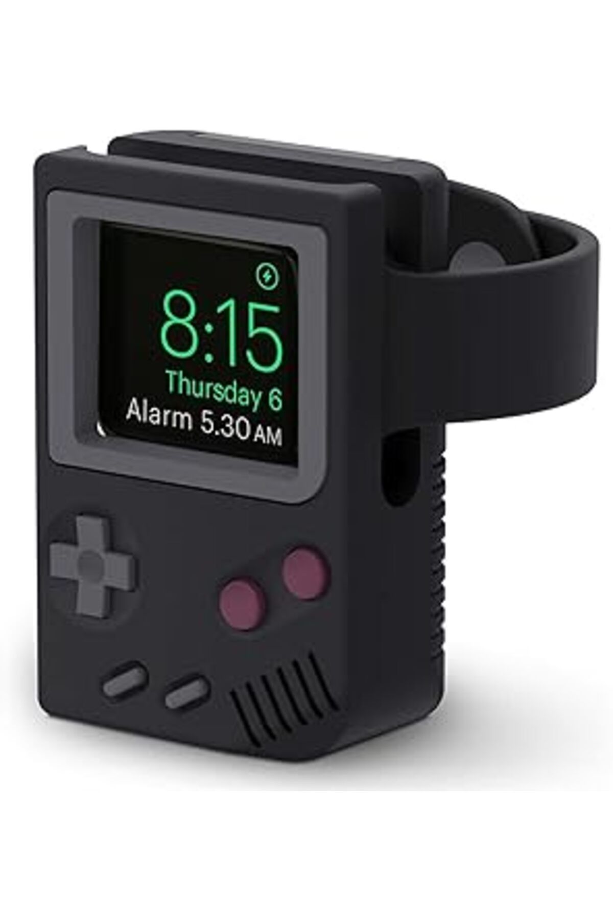Pazarcan Watch 8 45Mm Uyumlu Masaüstü Şarj Standı Gameboy Siyah