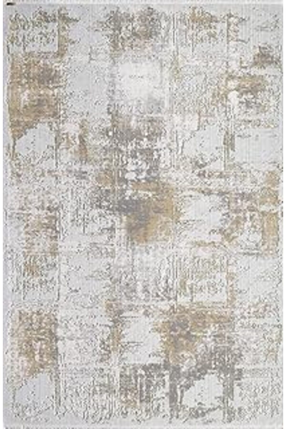 Mu Art Atlas Halı Zen Zn09D Sarı Gri Modern Tozumaz Salon Halısı
