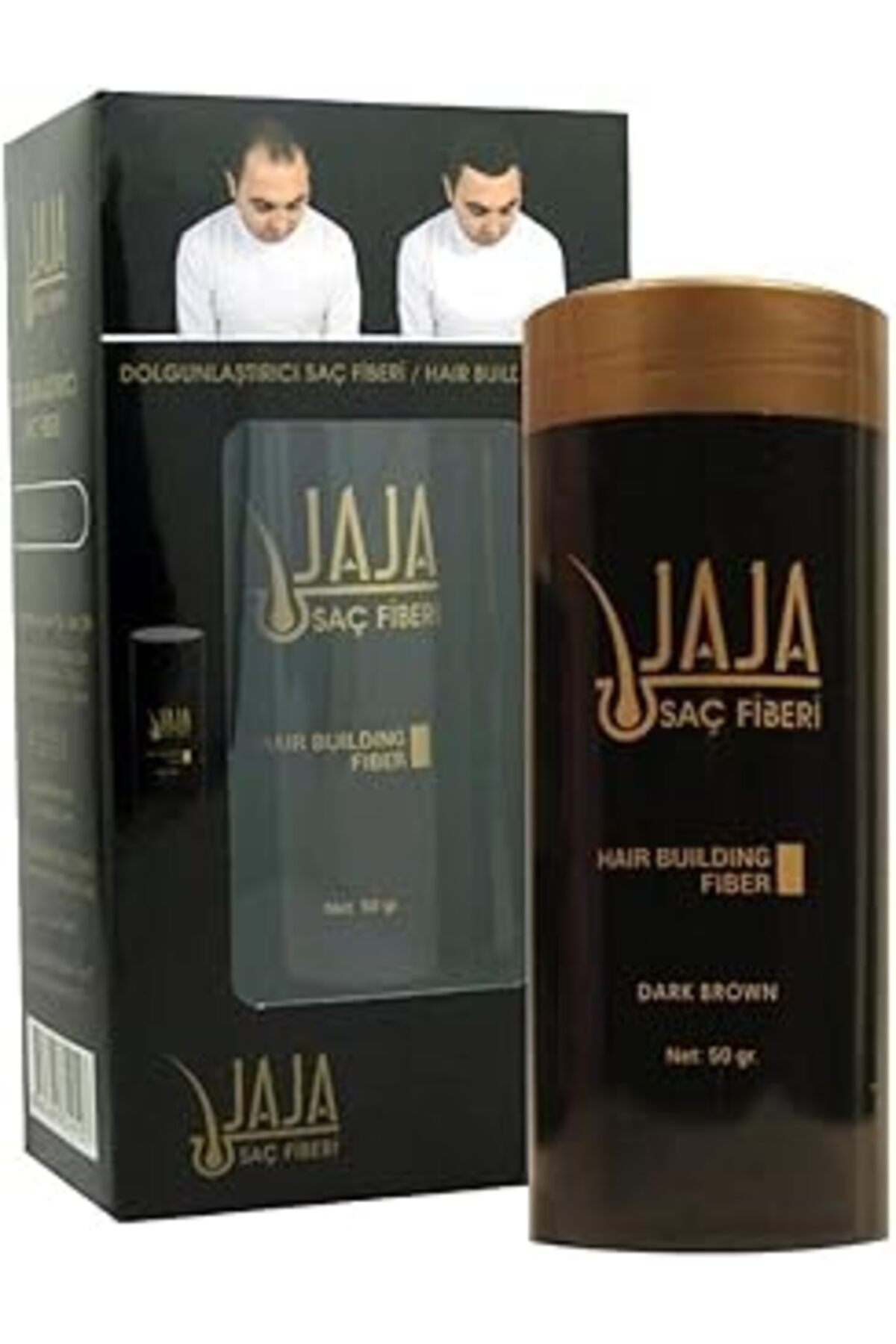 Genel Markalar Jaja Dolgunlaştırıcı Saç Fiberi Dark Brown 50Gr — KOZxKOZ725857