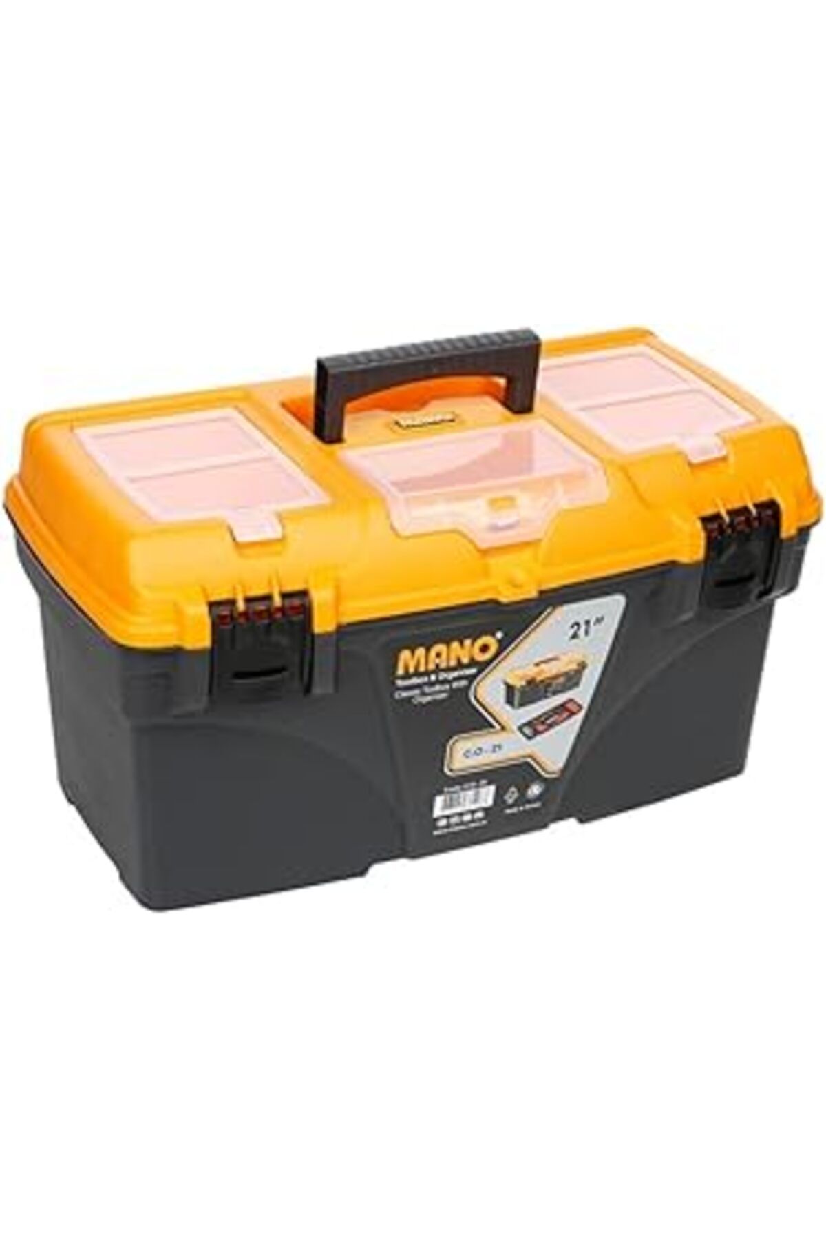 TBSProjects Mano Co-21 Organizerli Klasik Takım Çantası, Polypropylene, Siyah Sarı, 21 Inç - 53 Cm, 1 Adet
