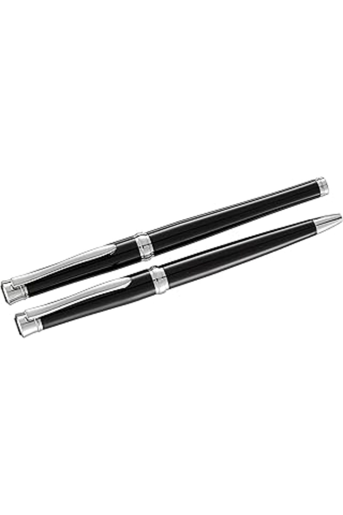 Mu Art Steelpen Lemans Serisi 811 Siyah Roller Kalem+Tükenmez Kalem