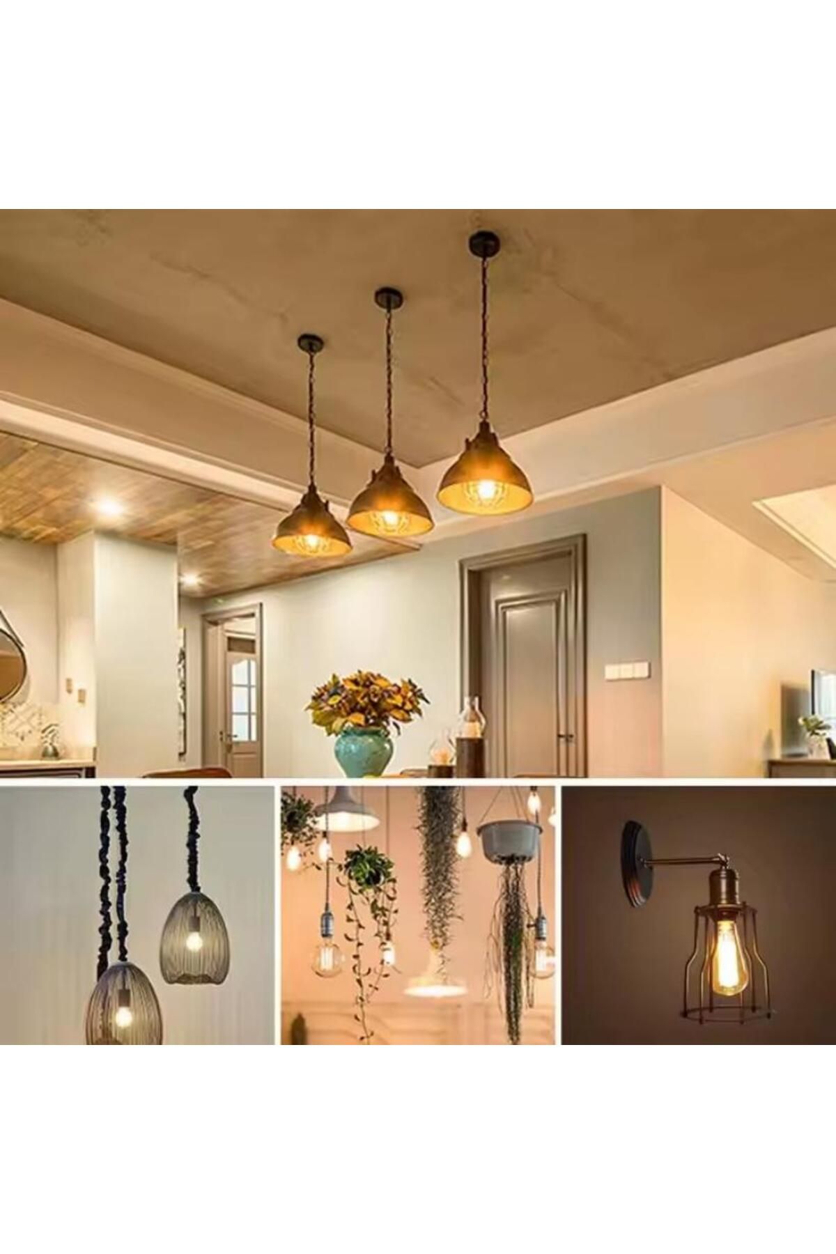 Generic-4-Piece LED Retro Energy Saving Filament Light Bulb White 45X35X45centimeter 7