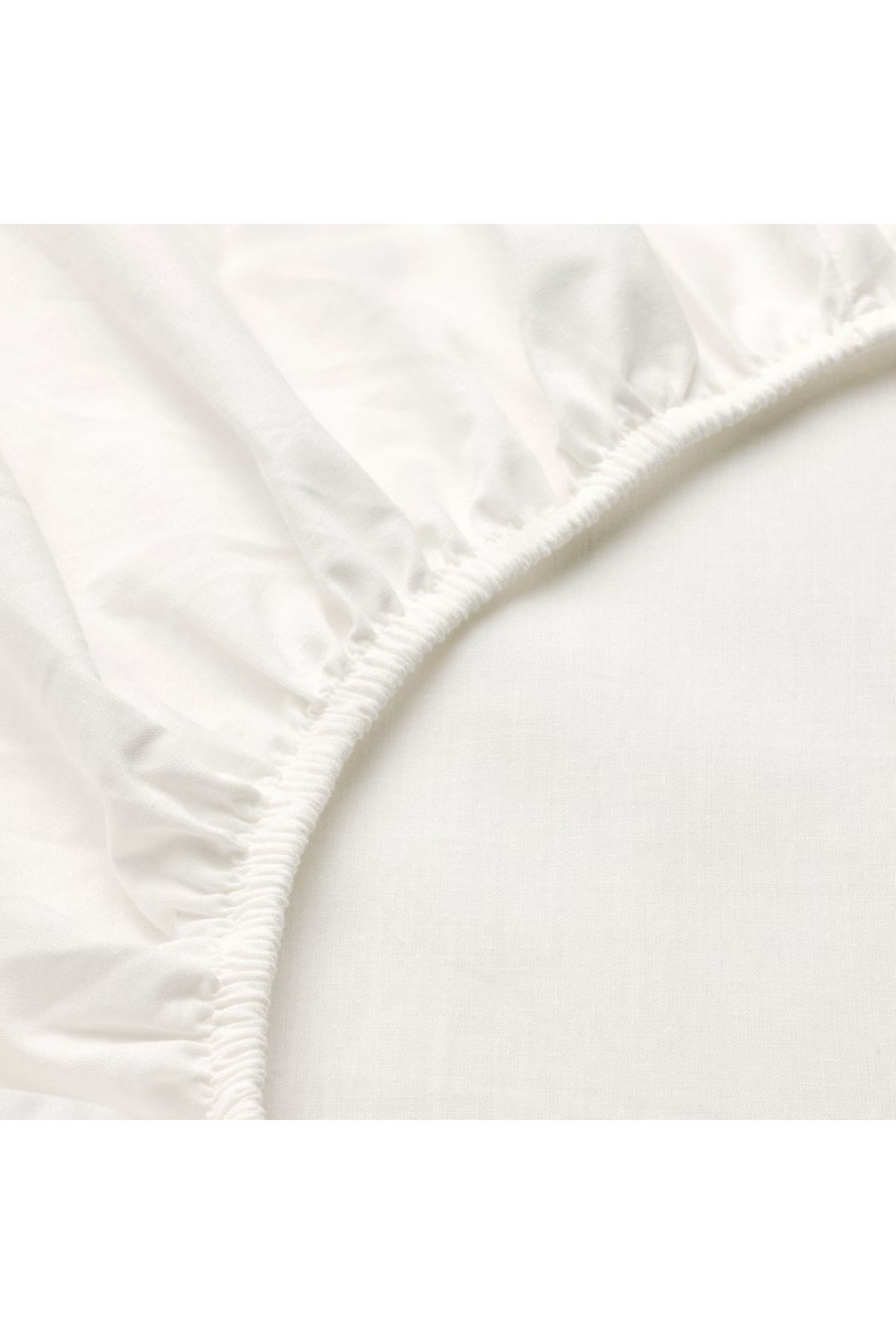 IKEA-ملاءة سرير BALSAMPOPPEL المجهزة، بيضاء، 90×200 سم - قطن عضوي 100%، ناعمة وجيدة التهوية 5